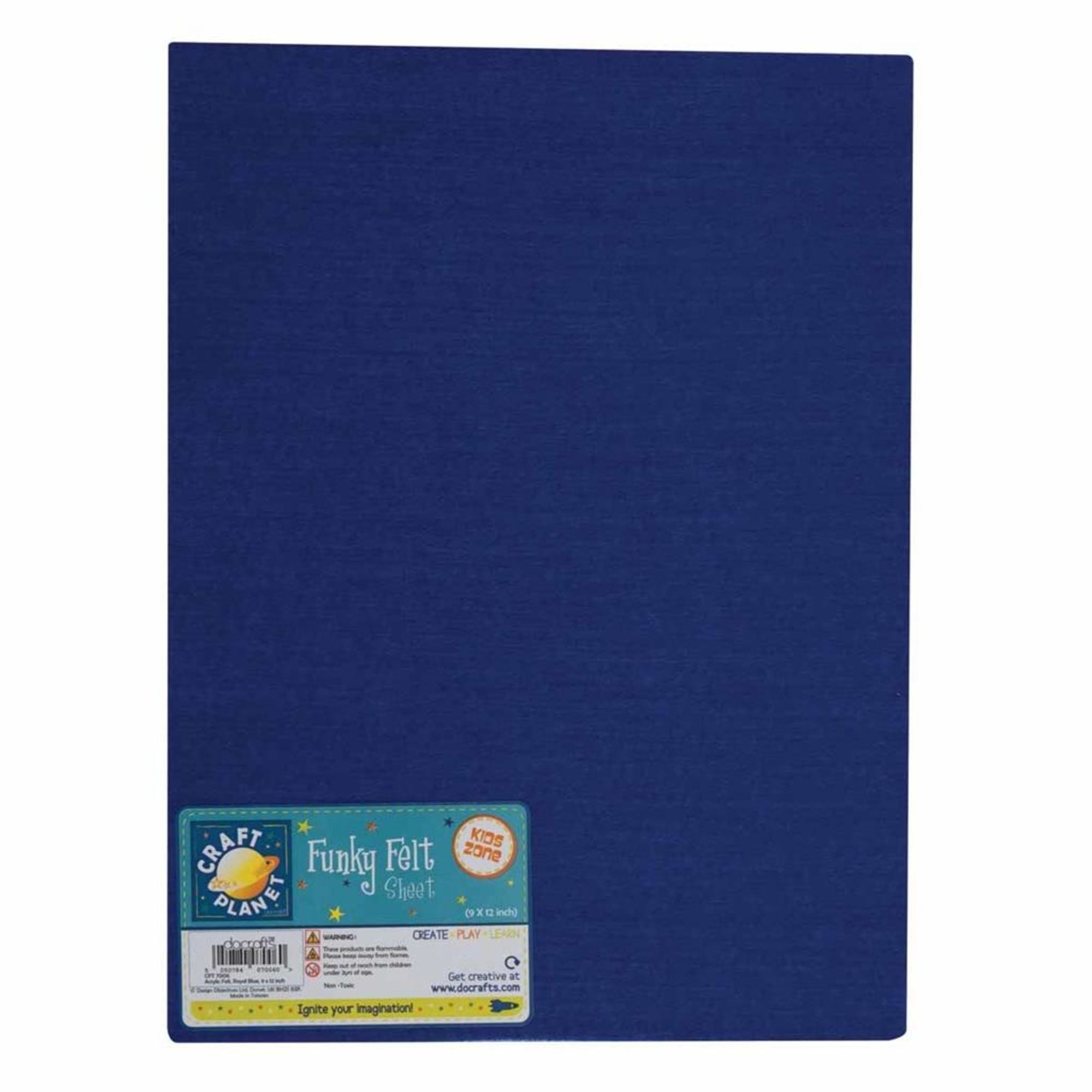 4DXRT01006 [file:4DXRT01006-1.jpg] Funky Felt Royal Blue, 225 x 295mm