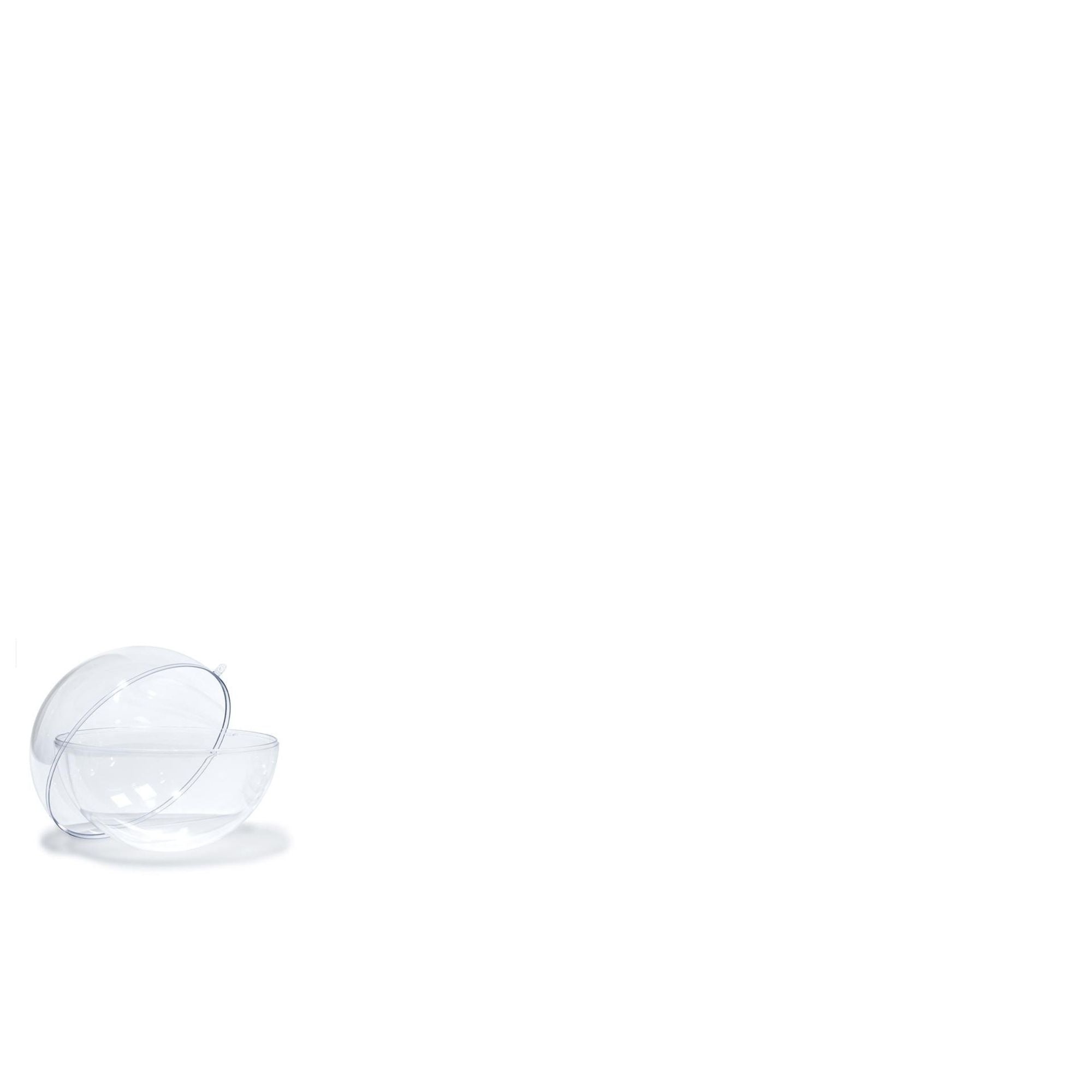 4DXSB73050 [file:4DXSB73050-1.jpg] Acrylic Ball, Clear 2 Part, 50mm