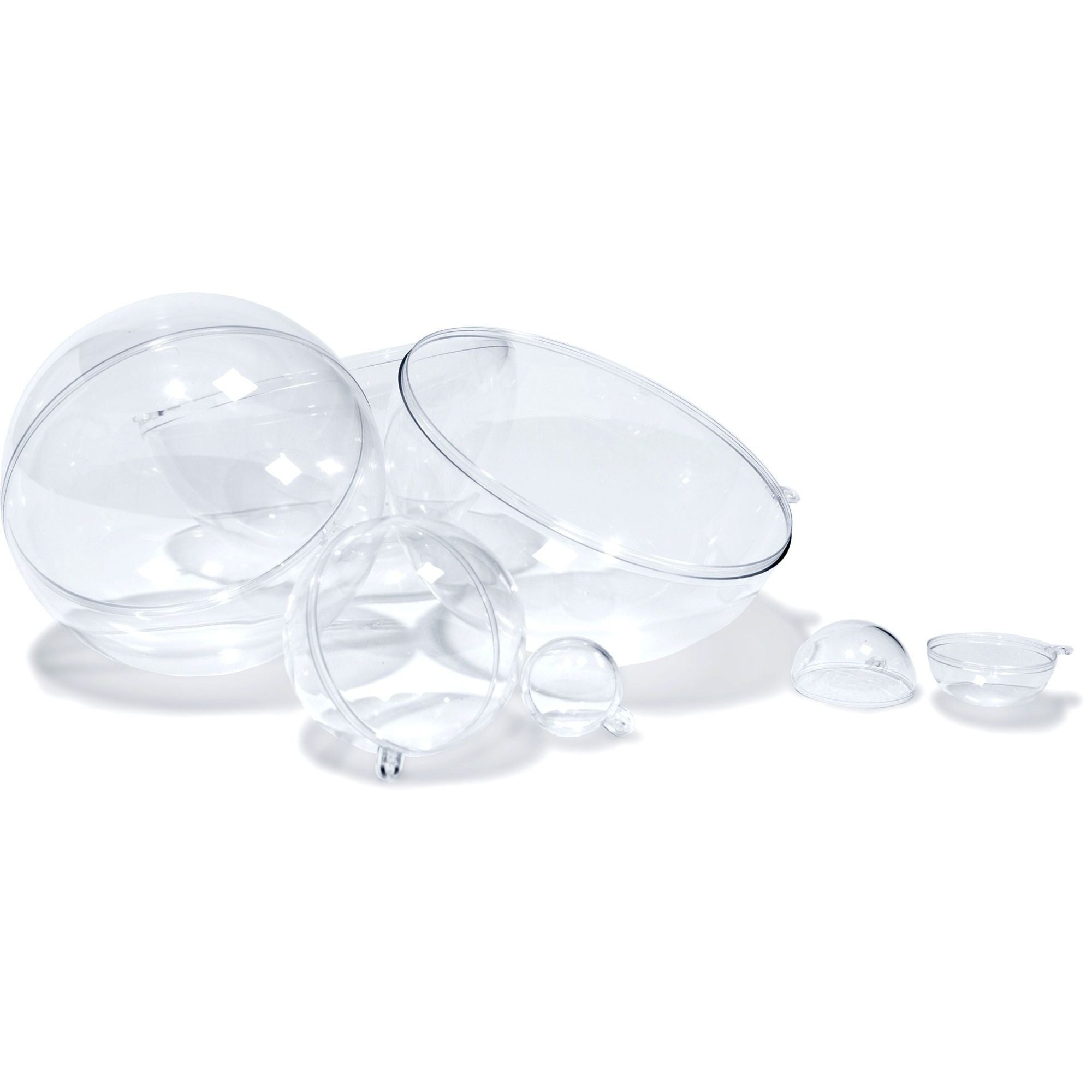 4DXSB73050-2 [file:4DXSB73050-2.jpg] Acrylic Ball, 2 Piece, Clear