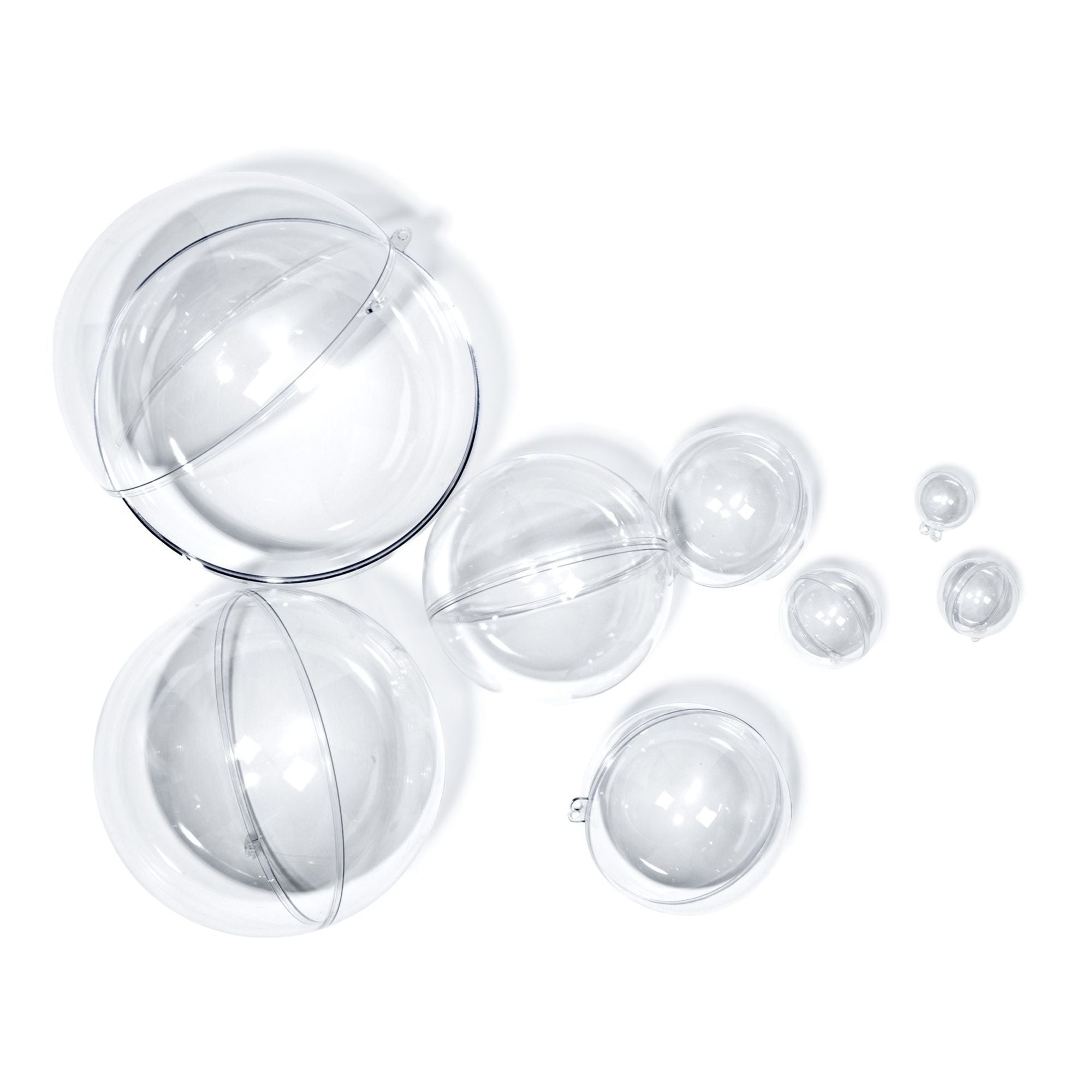 4DXSB73050-3 [file:4DXSB73050-3.jpg] Acrylic Ball, 2 Piece, Clear