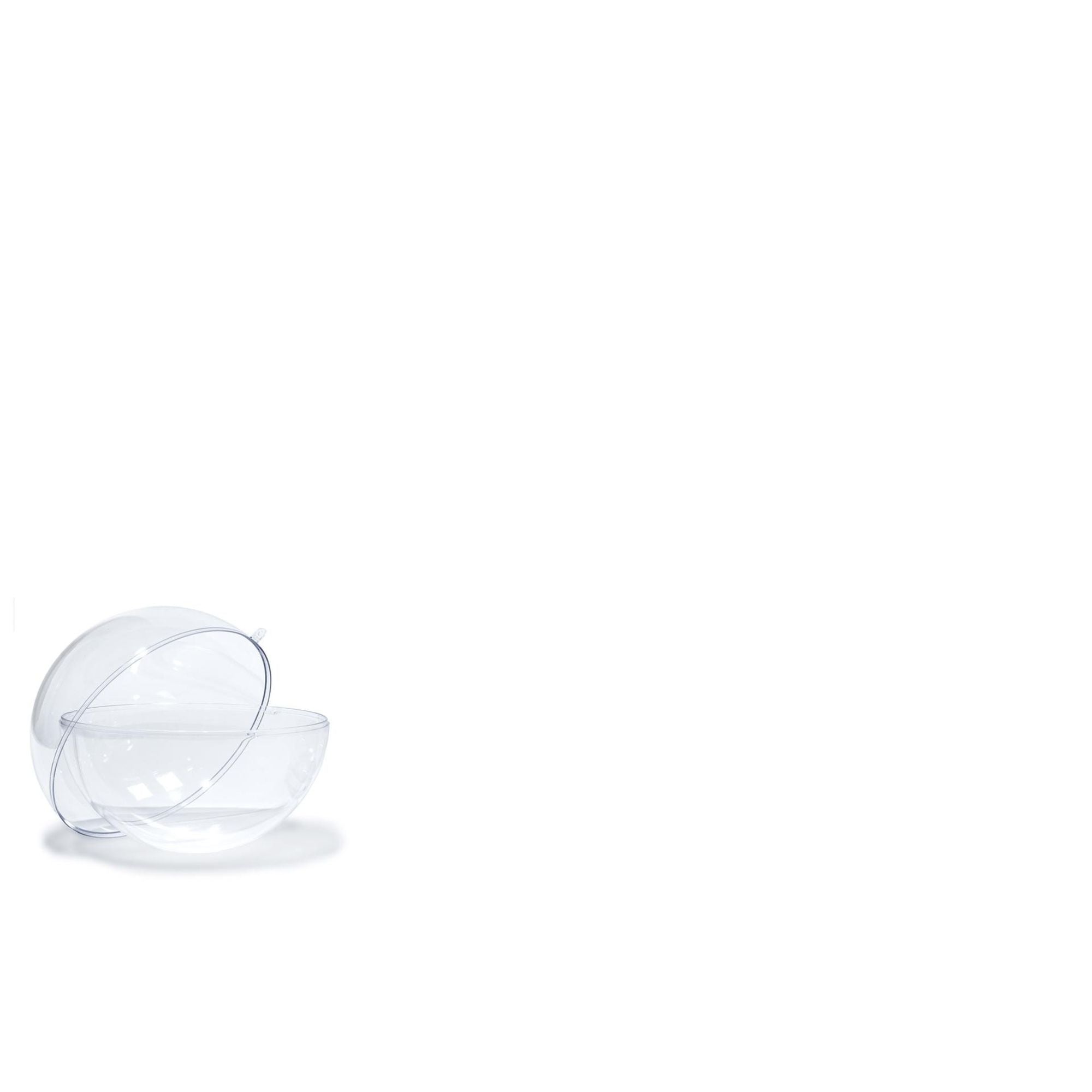 4DXSB73060 [file:4DXSB73060-1.jpg] Acrylic Ball, Clear 2 Part, 60mm