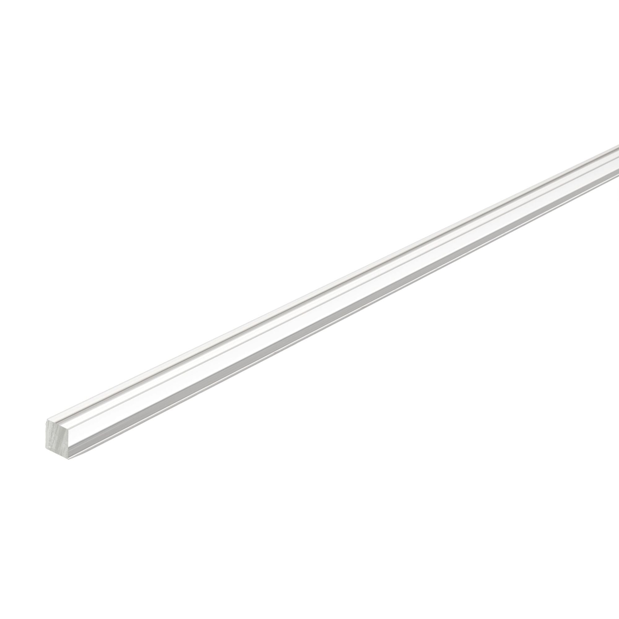 4DXSS70015 [file:4DXSS70015-1.jpg] Clear Square Rod - 3.0 x 3.0 x 1000mm