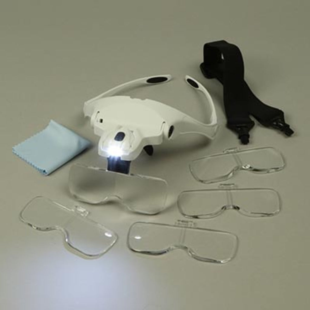 4DXTI00038 [file:4DXTI00038-1.jpg] Headband Magnifier with LED Light