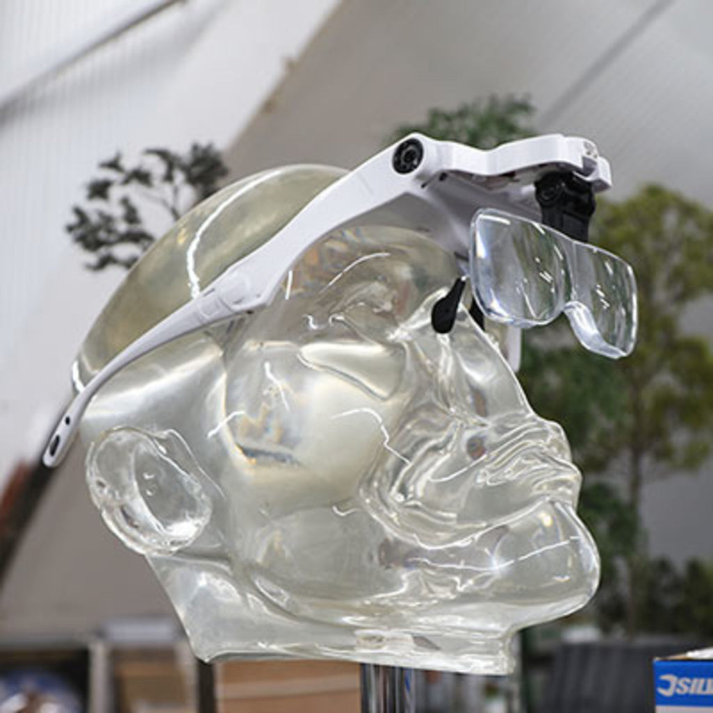 4DXTI00038-3 [file:4DXTI00038-3.jpg] Headband Magnifier with LED Light