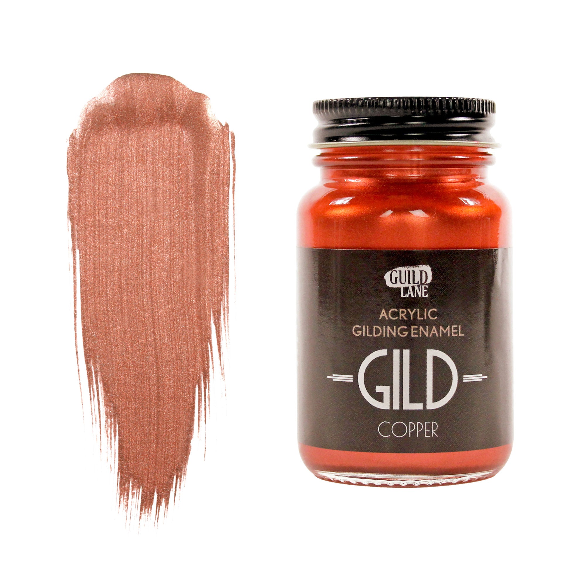 GILD Acrylic Gilding Enamel Paint, Copper (30ml Jar)