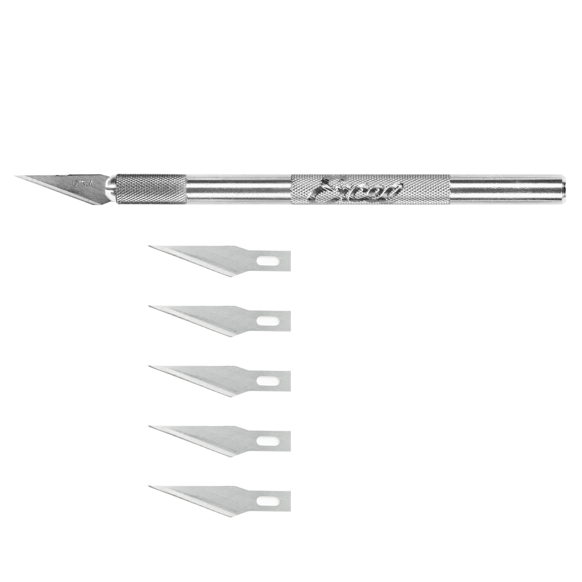 K1 Knife, Light Duty Round Aluminium with Safety Cap (Carded)