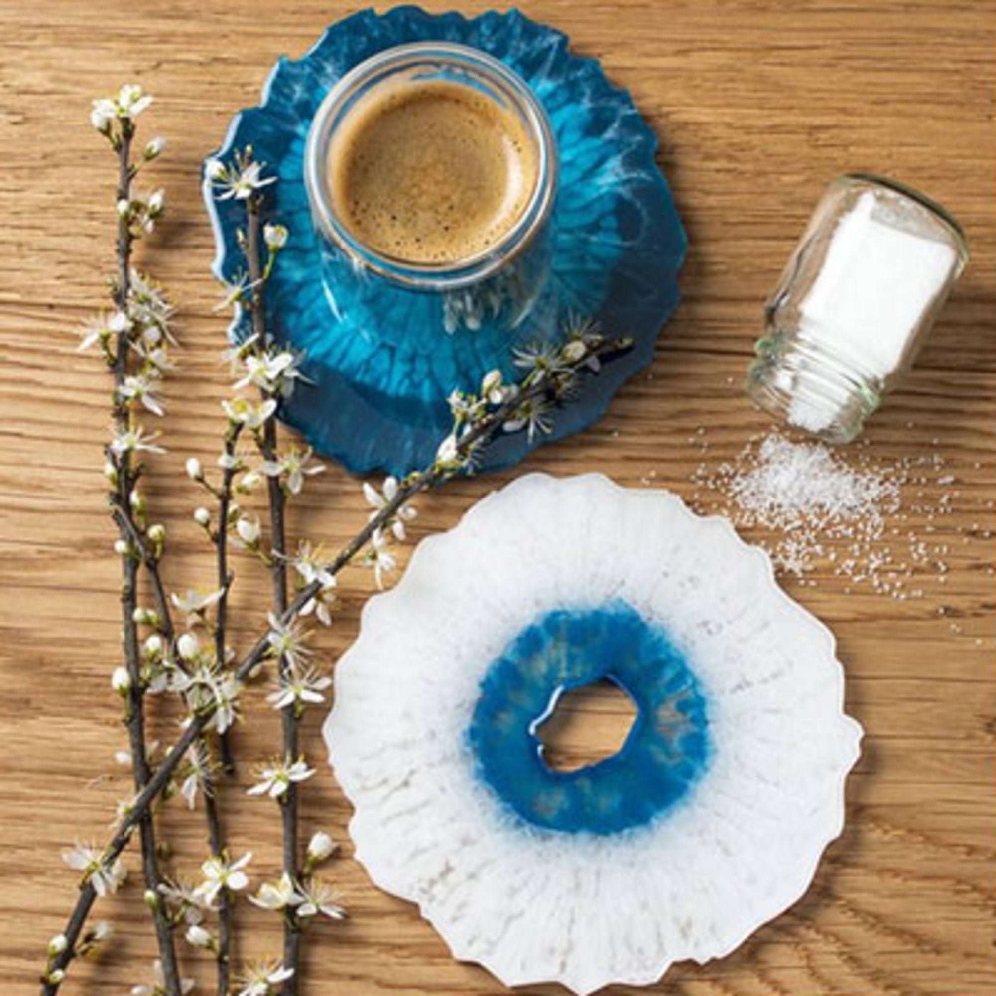 Silicone moulds - geode coasters