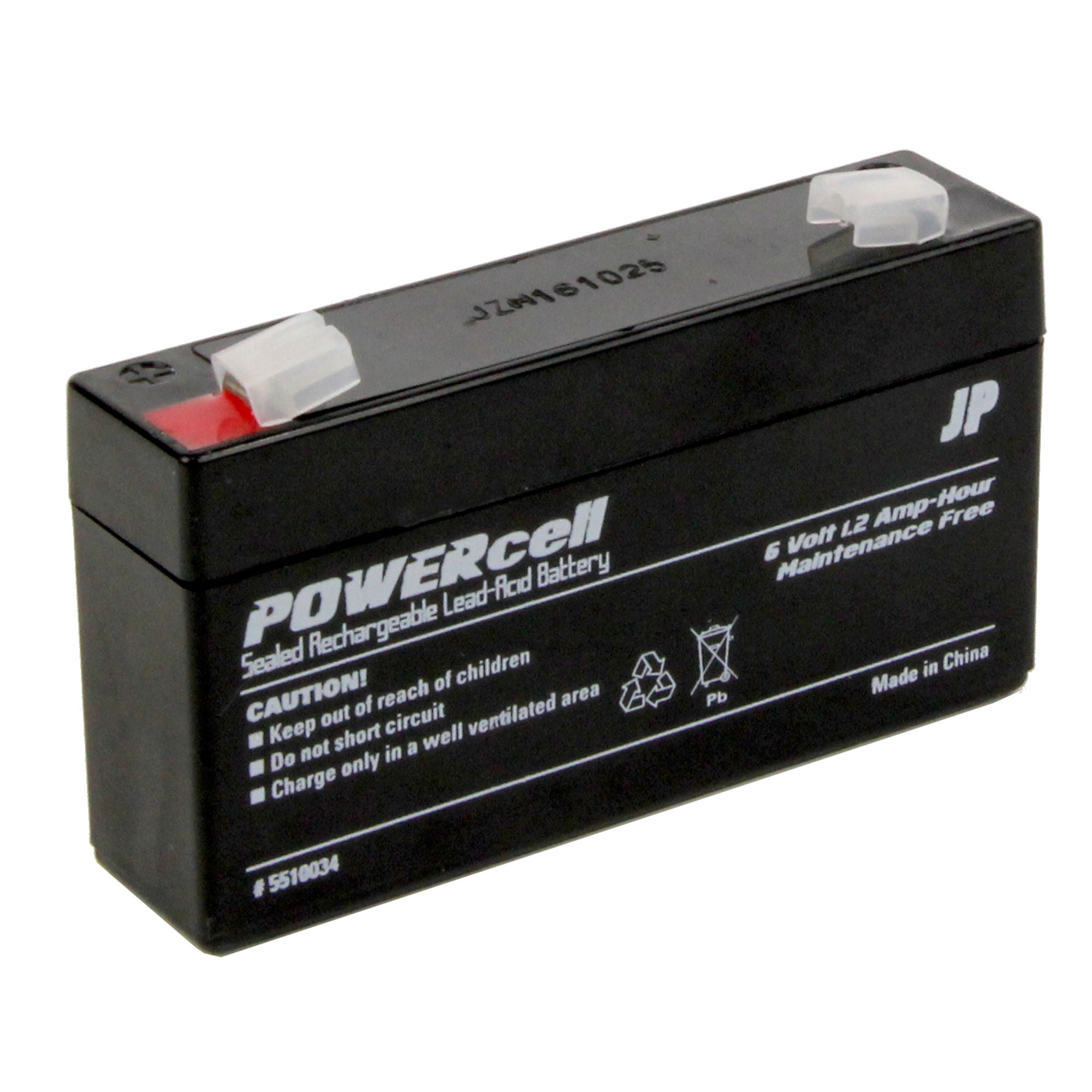 5510034 [file:5510034-1.jpg] Powercell Gel Battery, 6V 1.2Ah