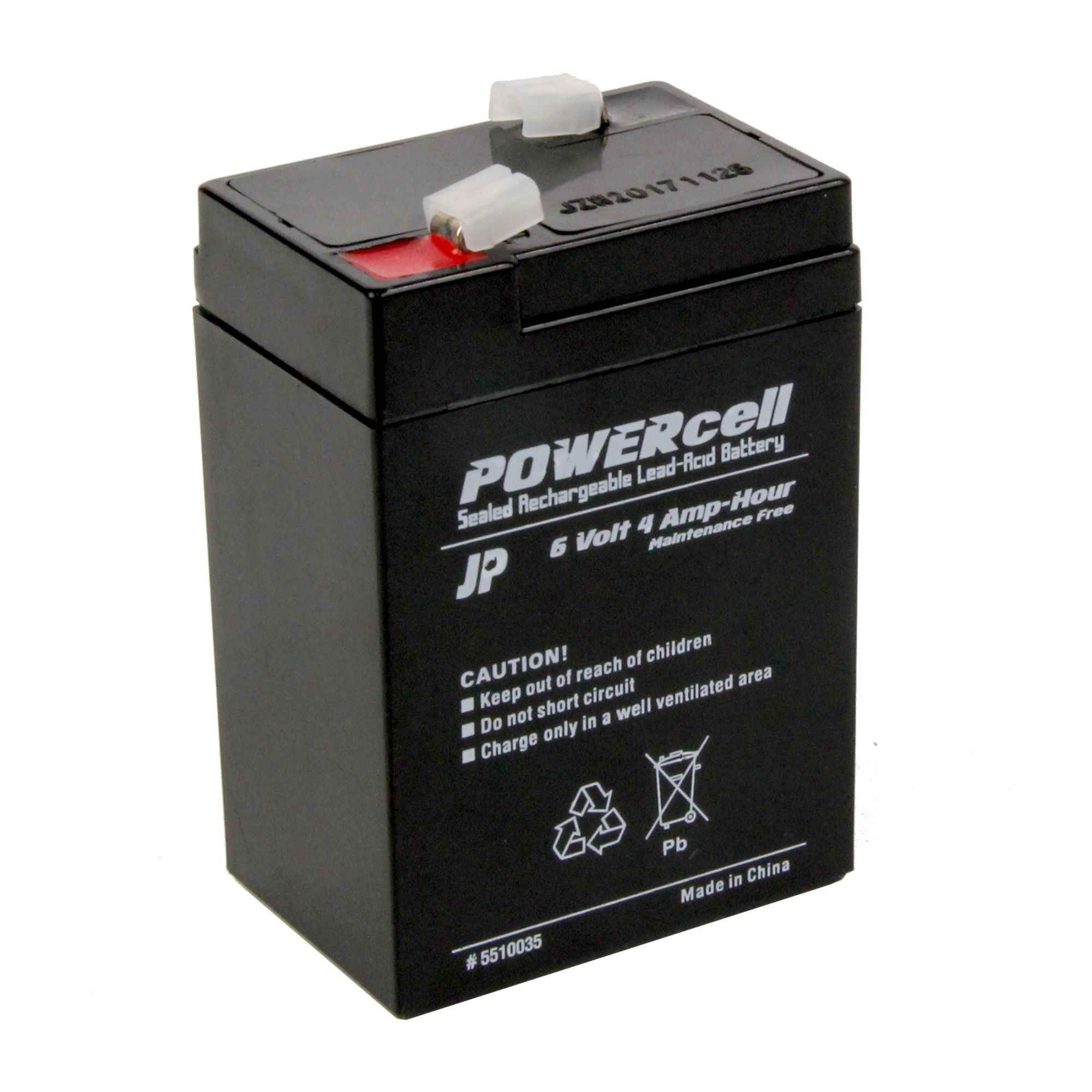 5510035 [file:5510035-1.jpg] Powercell Gel Battery, 6V 4Ah