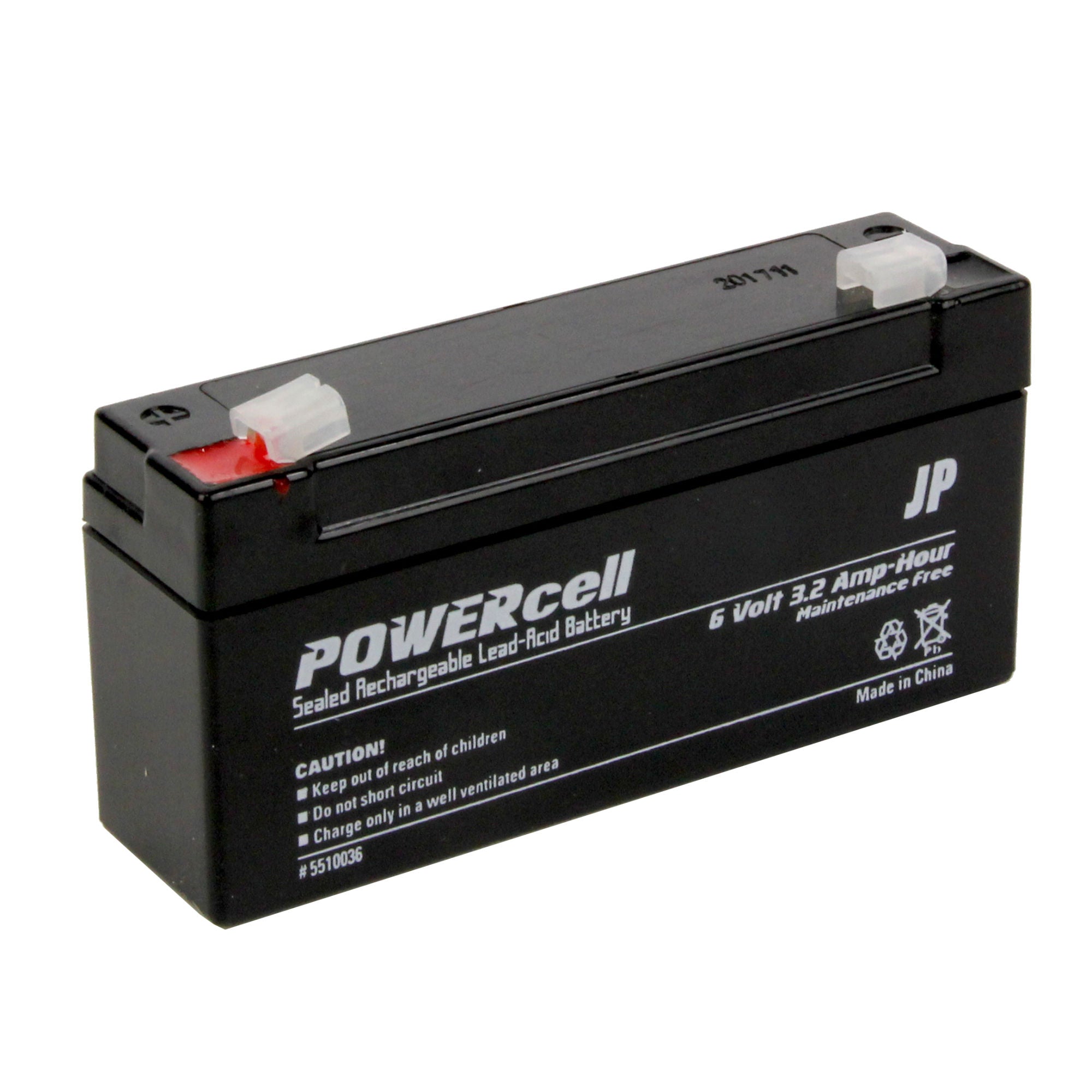 5510036 [file:5510036-1.jpg] Powercell Gel Battery, 6V 3.2Ah