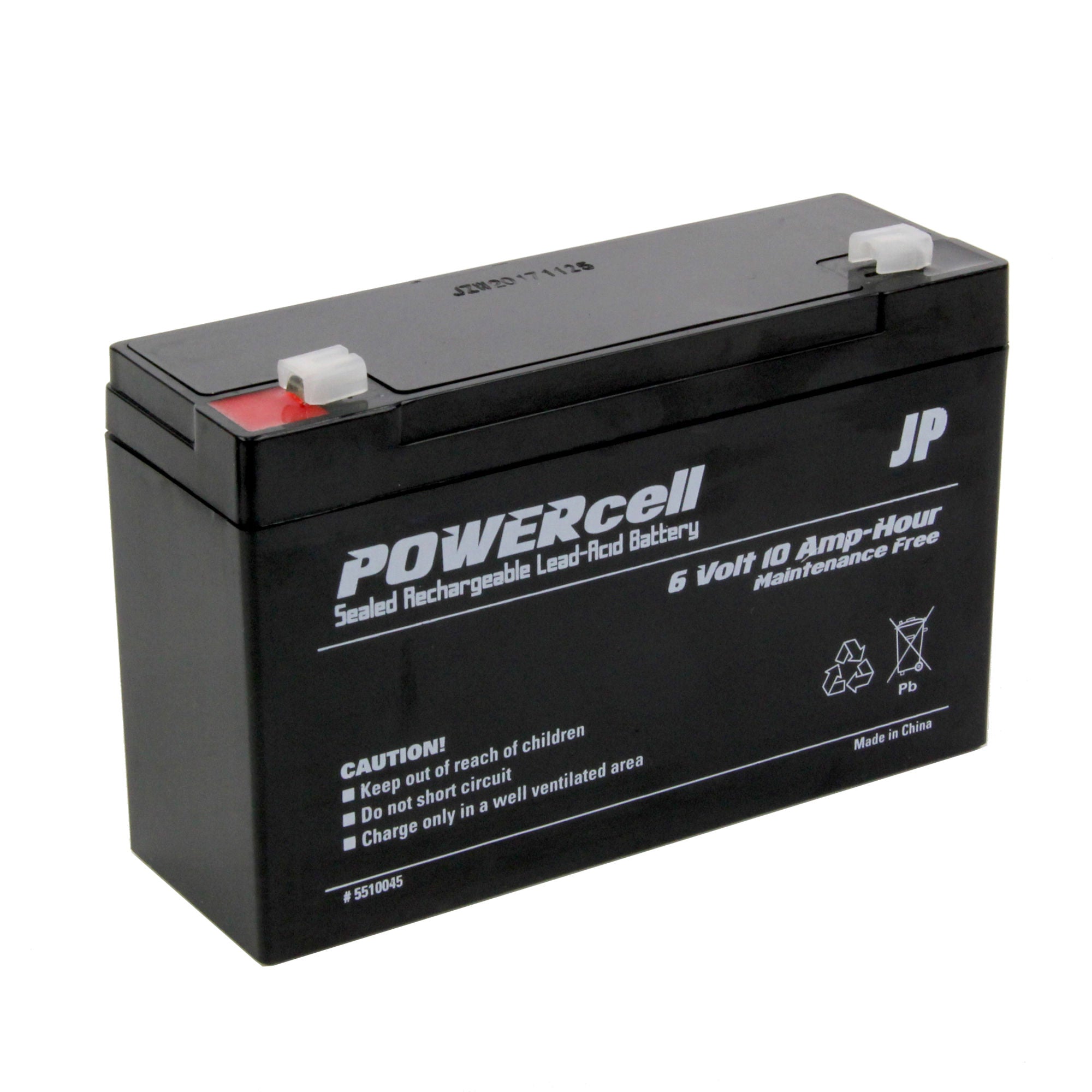 5510045 [file:5510045-1.jpg] Powercell Gel Battery, 6V 10Ah