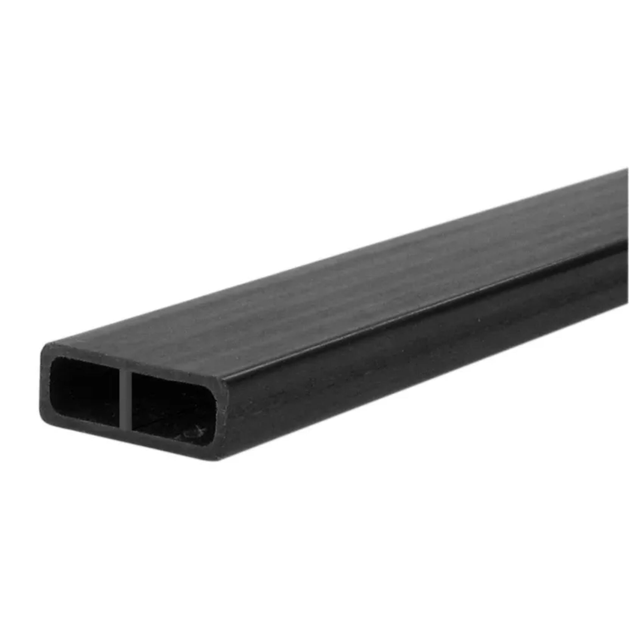 5518604 [file:5518604-1.jpg] Carbon Fibre Rectangular Tube, 6 x 16 x 1000mm, 0.7mm Wall