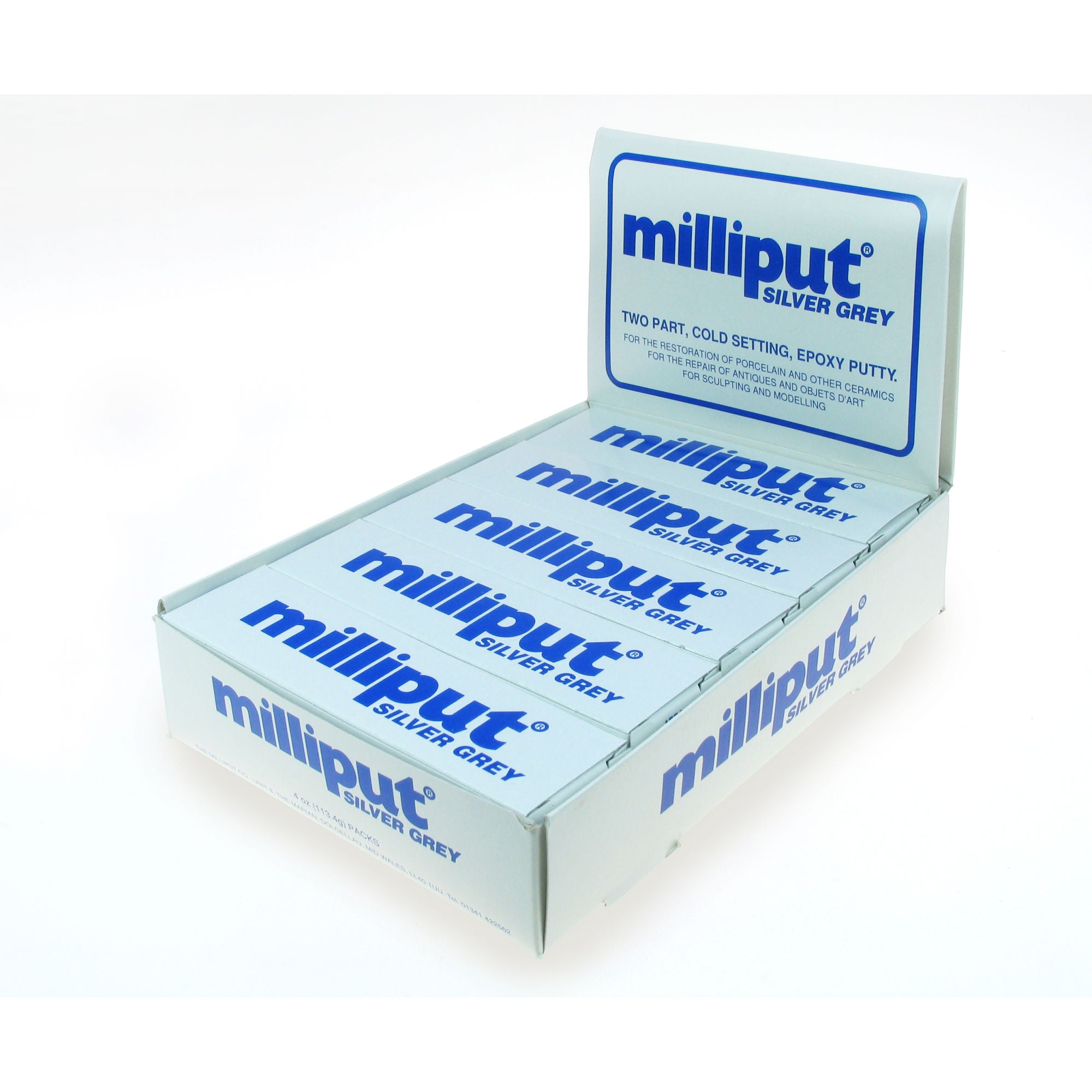 5525161-1 [file:5525161-1.jpg] Milliput Silver Grey (10 pcs)