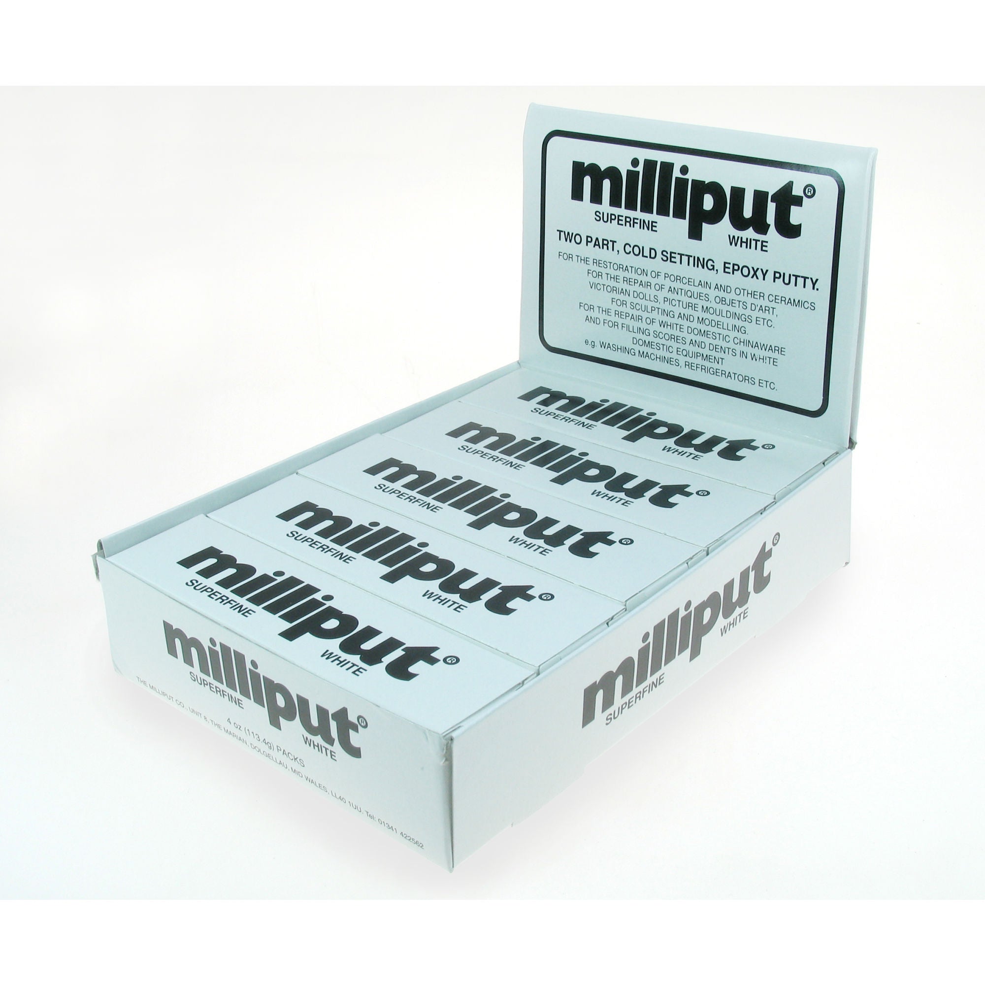 5525162-1 [file:5525162-1.jpg] Milliput White Superfine (10 pcs)