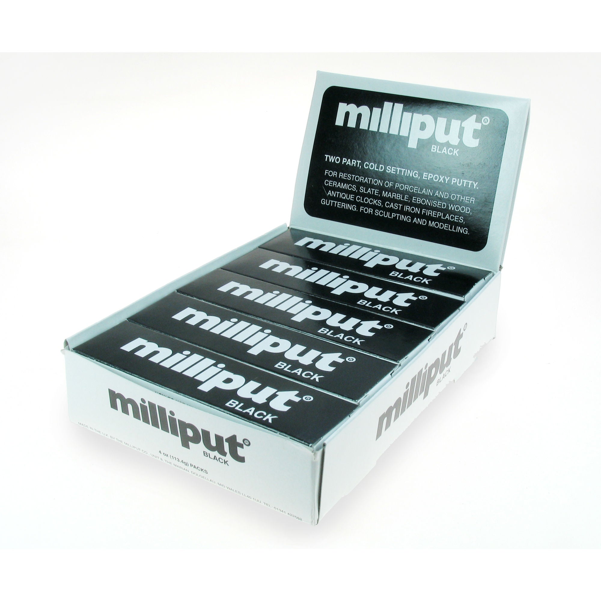 5525164-1 Milliput Black (Display box of 10)