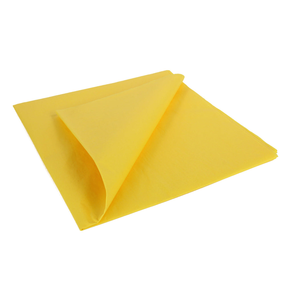 5525203 [file:5525203-1.jpg] Lightweight Tissue Covering Paper 50 x 76cm - Trainer Yellow (5 Sheets)