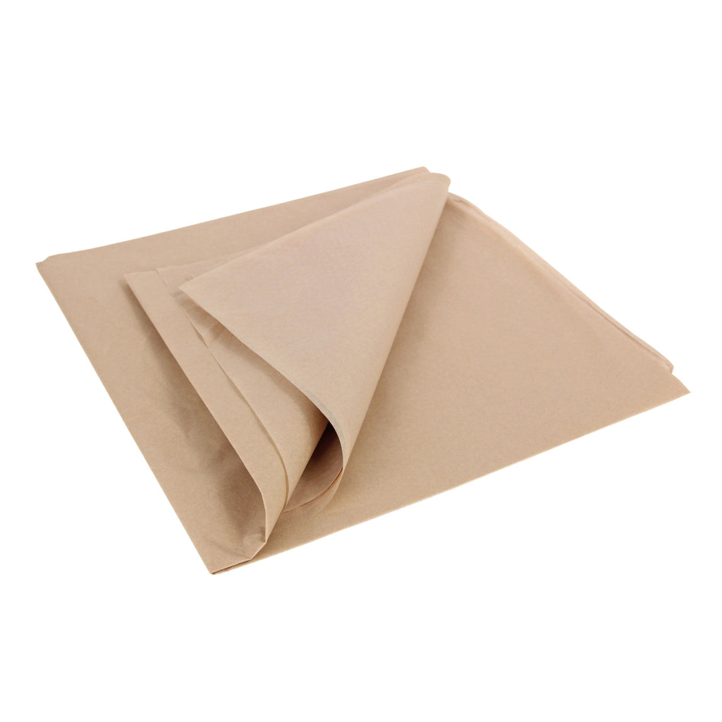 5525219 [file:5525219-1.jpg] Lightweight Tissue Covering Paper 50 x 76cm - Vintage Tan (5 Sheets)