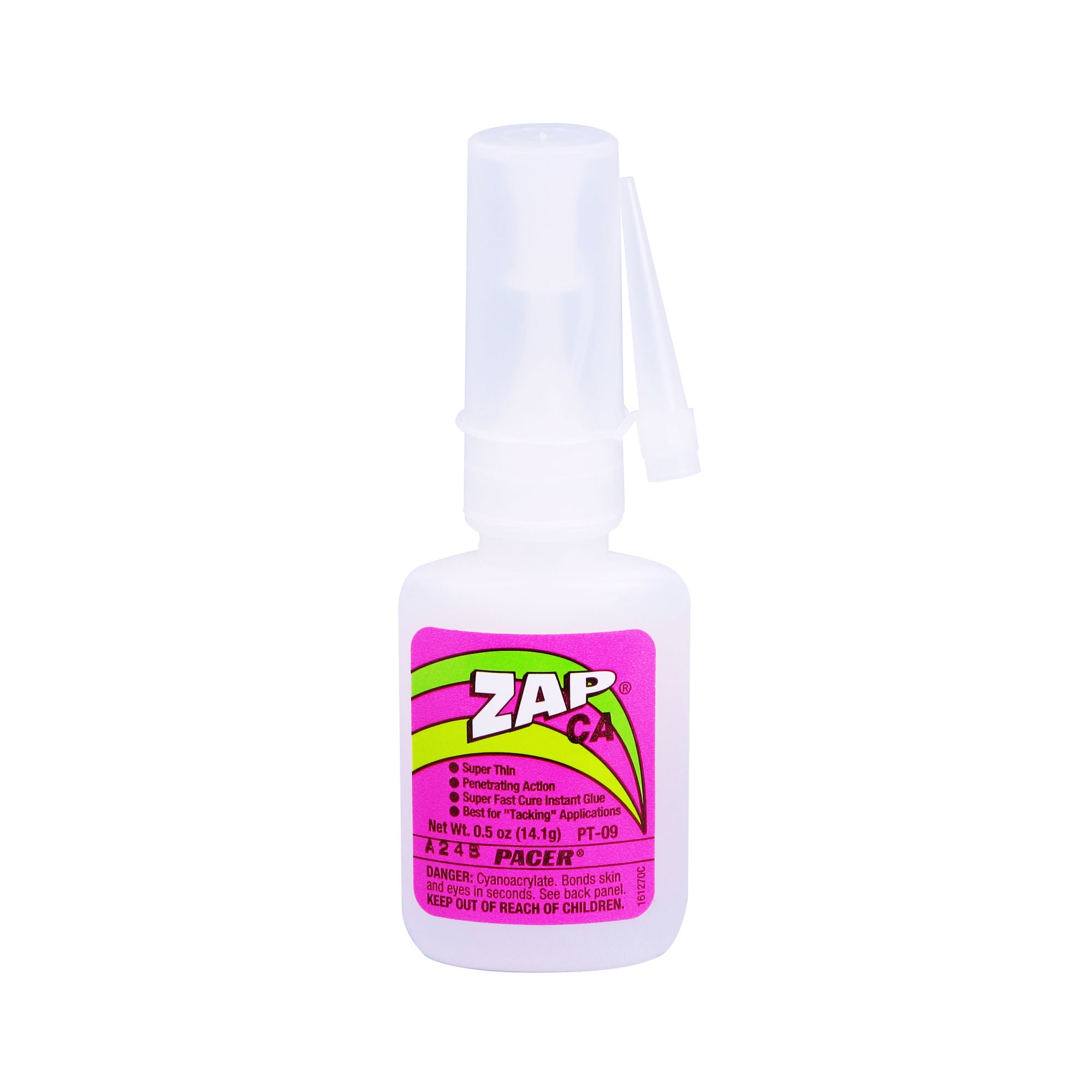 5525650 [file:5525650-1.jpg] PT09 Zap CA Glue 1/2oz (Thin) (Box of 12)
