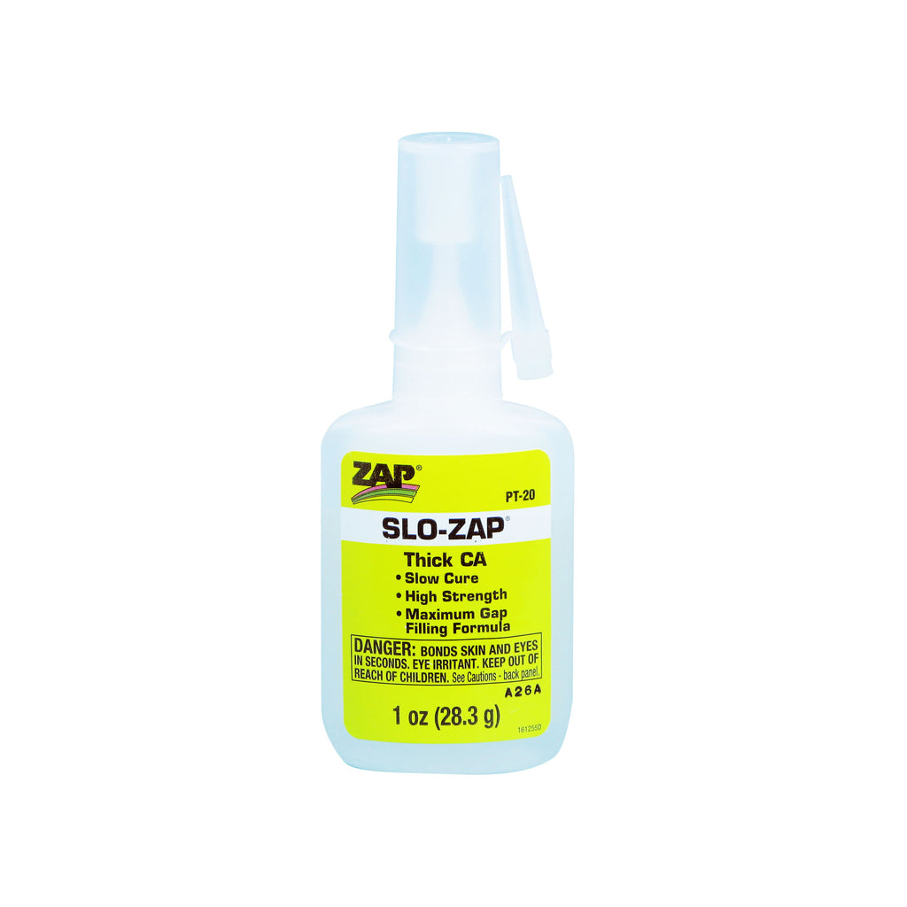 5525660 [file:5525660-1.jpg] PT20 Slo-Zap CA Glue, 1oz (Thick) (Box of 6)