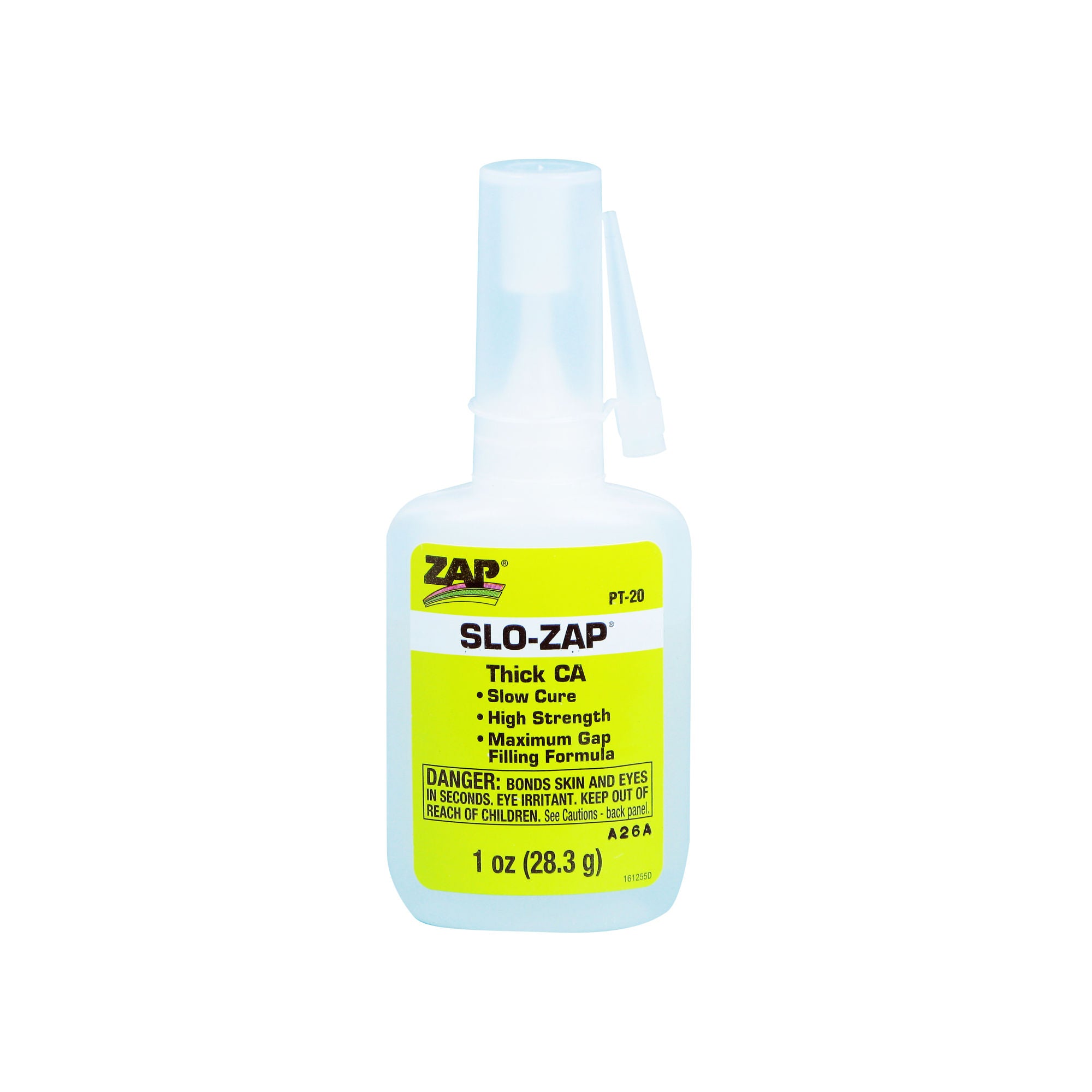5525660 [file:5525660-1.jpg] PT20 Slo-Zap CA Glue 1oz (Thick) (Box of 6)