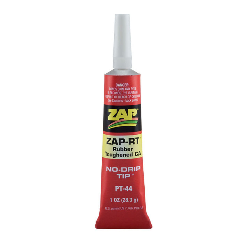 5525675-1-2 [file:5525675-1-2.jpg] PT44 Zap-RT Rubber Toughened CA Glue