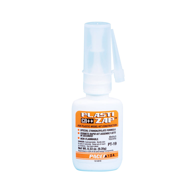 5525680-1 [file:5525680-1-1.jpg] PT19 Plasti-Zap CA Glue 1/3oz (Medium)