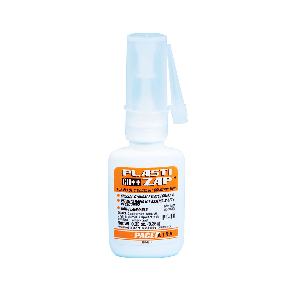 5525680 [file:5525680-1.jpg] PT19 Plasti-Zap CA 1/3oz Glue (Box of 12)