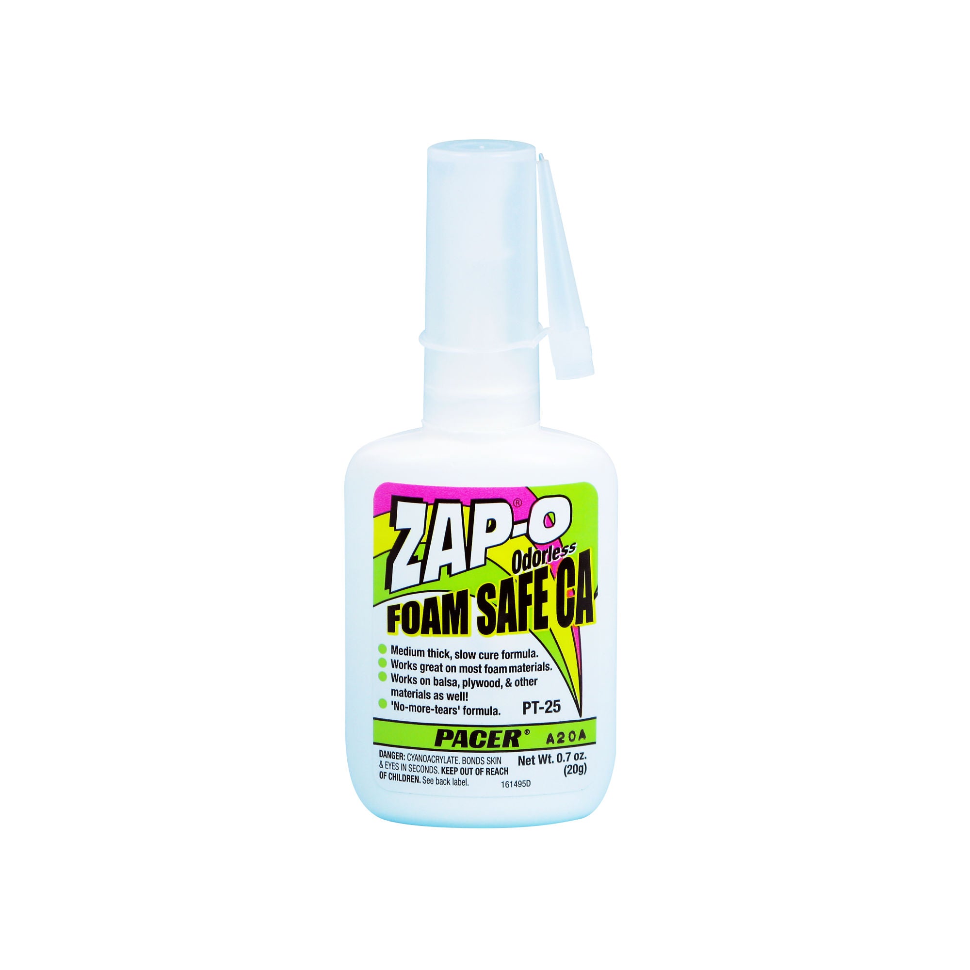 5525690 [file:5525690-1.jpg] PT25 Zap-O Foam Safe CA Glue .7oz (Box of 6)
