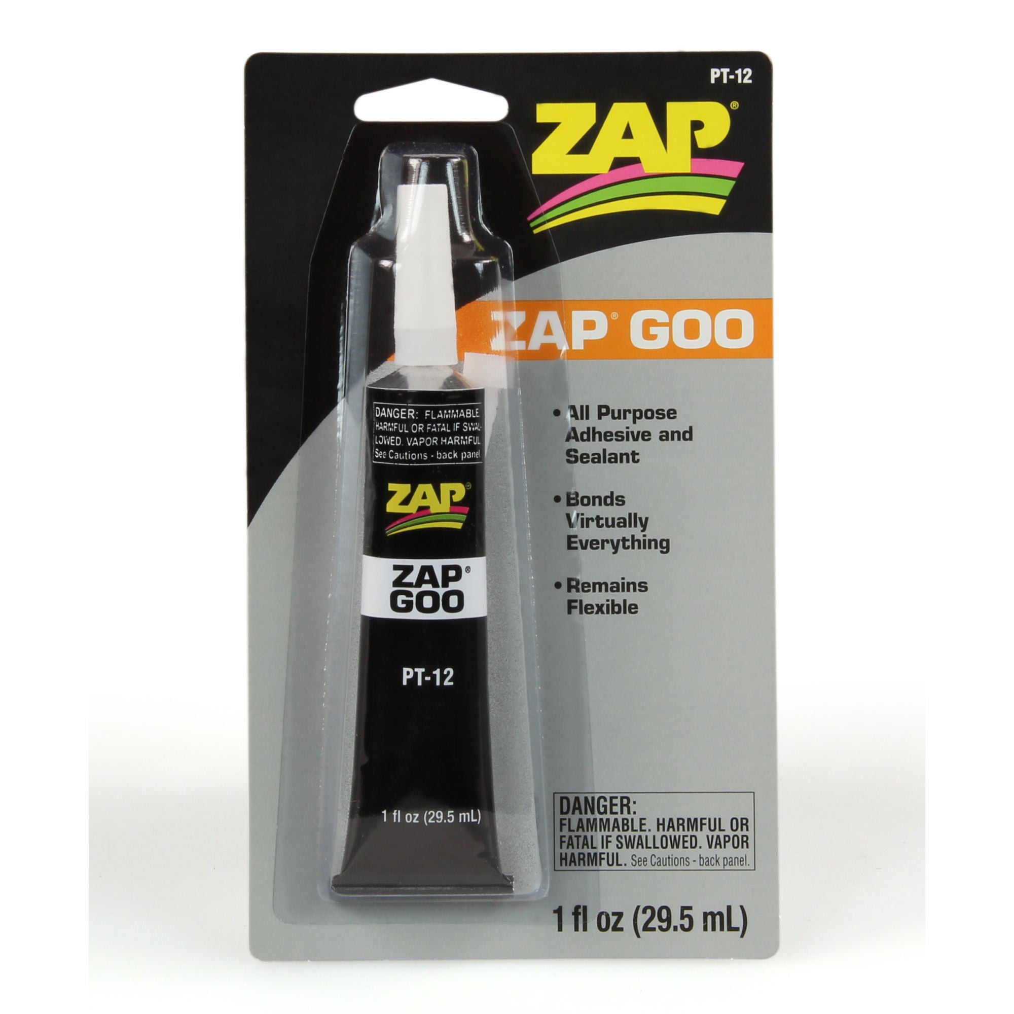 5525695-1 [file:5525695-1-1.jpg] PT12 Zap Goo Glue 1oz 29.5ml