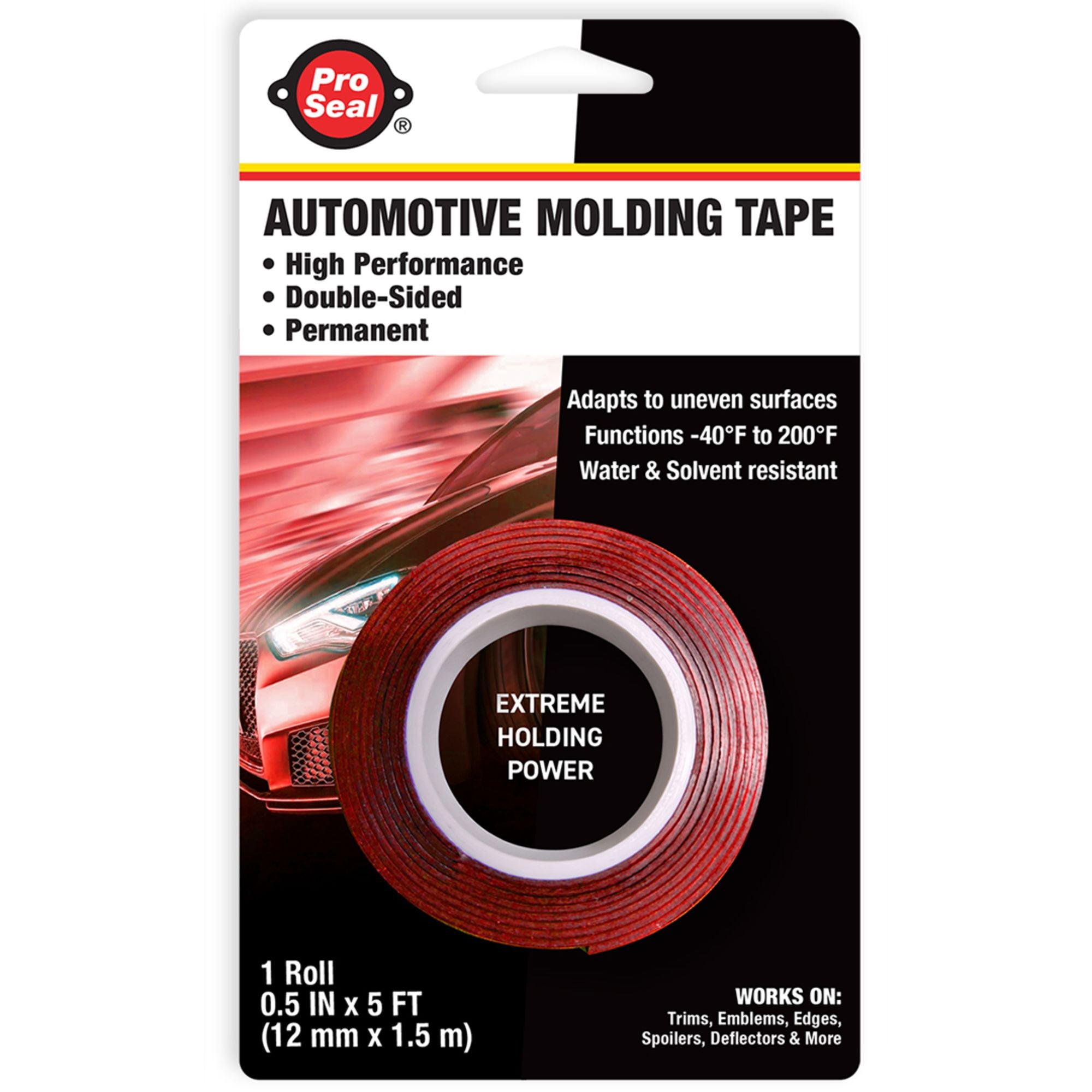 Pro Seal Moulding Tape 0.5 in x 5 ft (1mm x 1.5m)