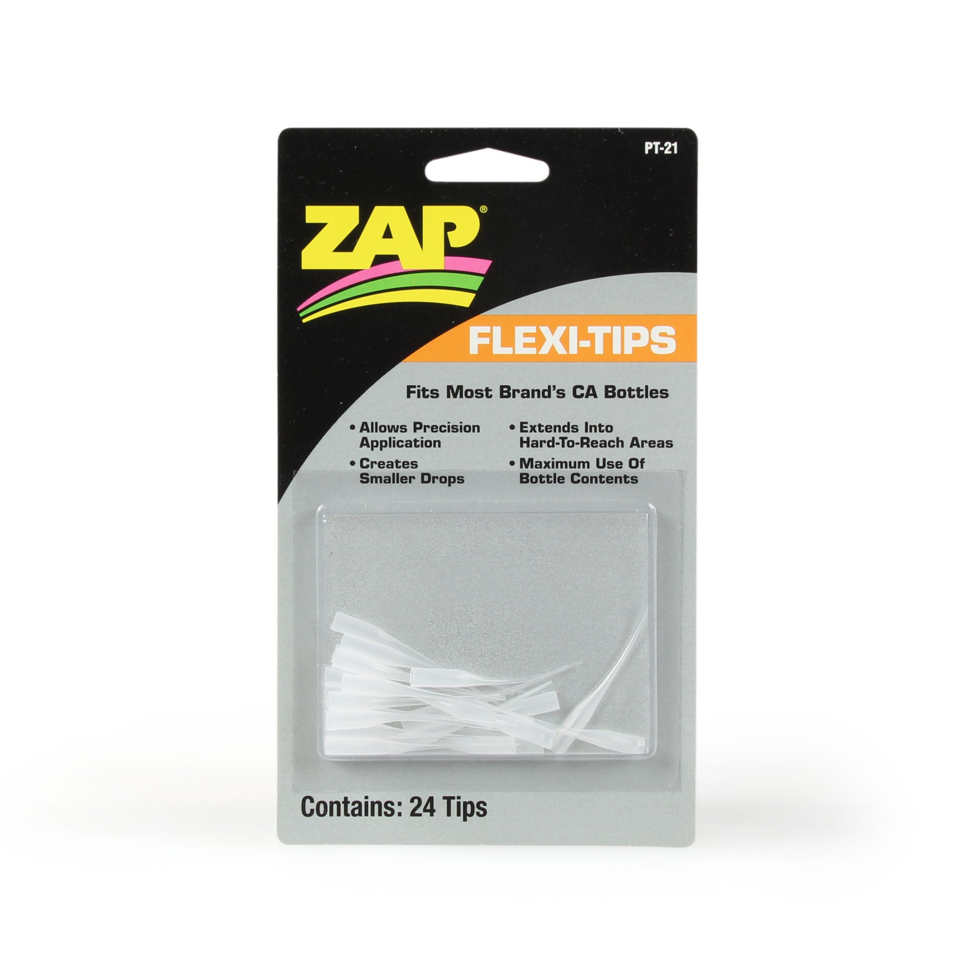 5525757 [file:5525757-1.jpg] PT21 Flexi-Tips CA Glue Applicators (24 pcs) (Box of 6)