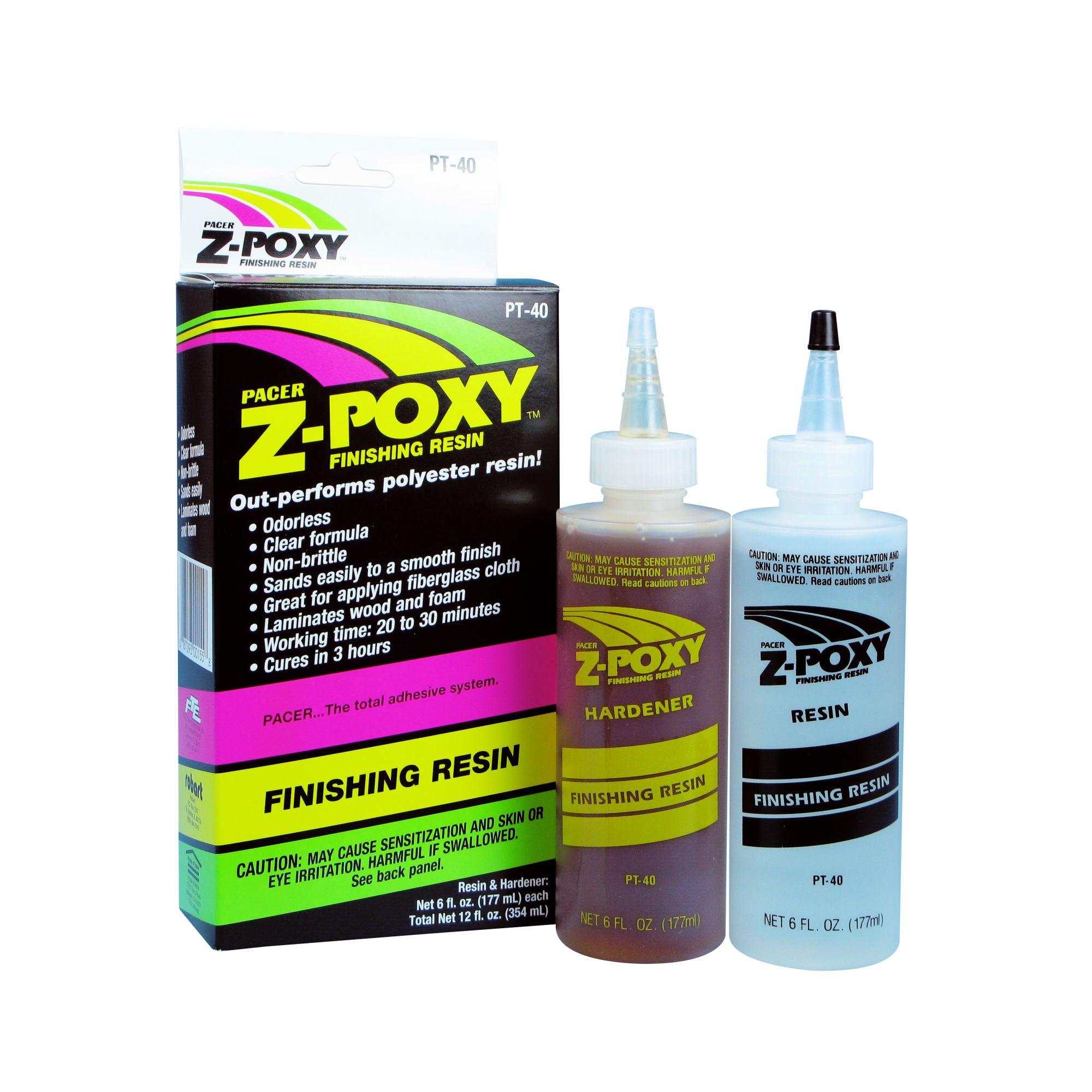 5525790 [file:5525790-1.jpg] PT40 Z-Poxy Finishing Resin 12oz (Box of 6)