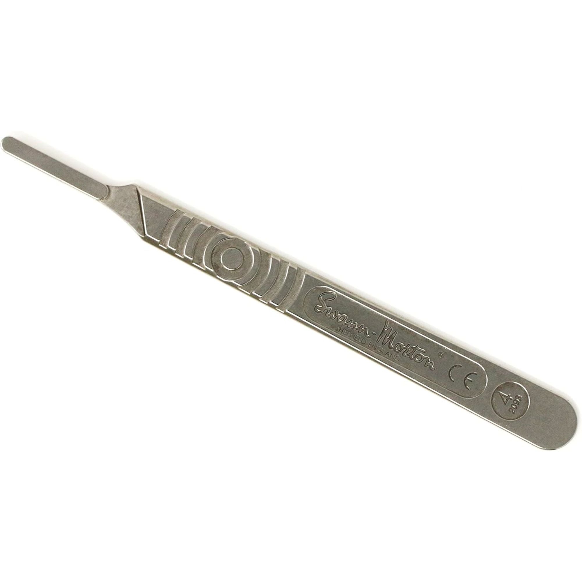 5535667-3 [file:5535667-3.jpg] Surgical Knife Handle No. 4 & #26 Blades Metal