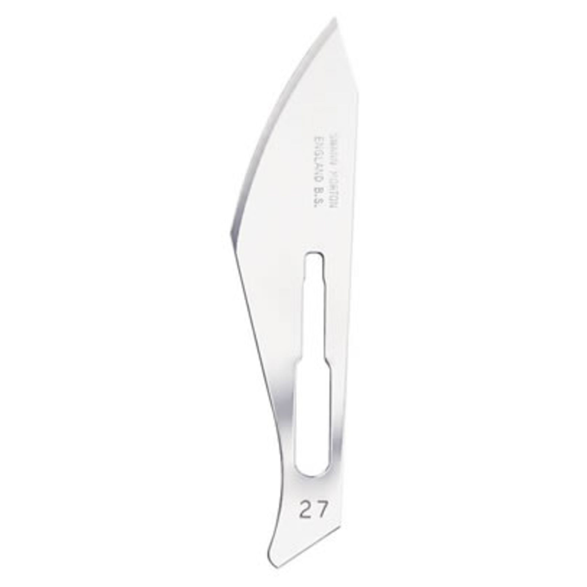 5535710 [file:5535710-1.jpg] Surgical Knife Blades 27 (20 packets of 5 blades, 100 pcs Total)