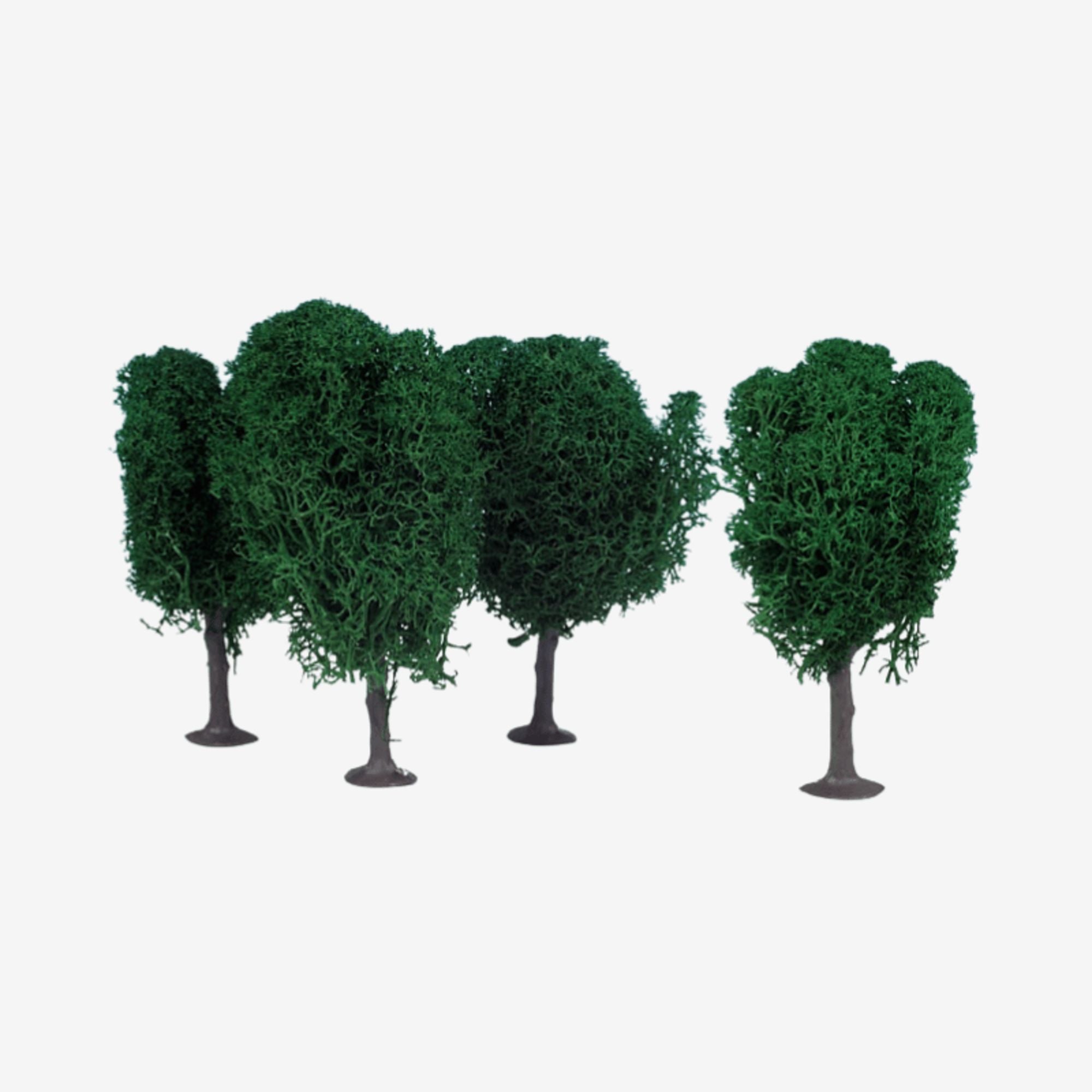 5546055 [file:5546055-1.jpg] Lichen Birch Trees, 12cm (Dark Green) (3 pcs) (1010)