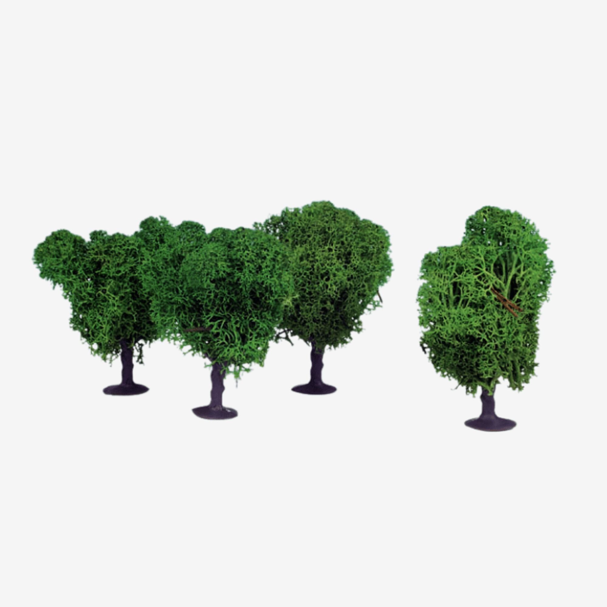 5546060 [file:5546060-1.jpg] Lichen Avenue Trees, 7cm (Light Green) (4 pcs) (1031)