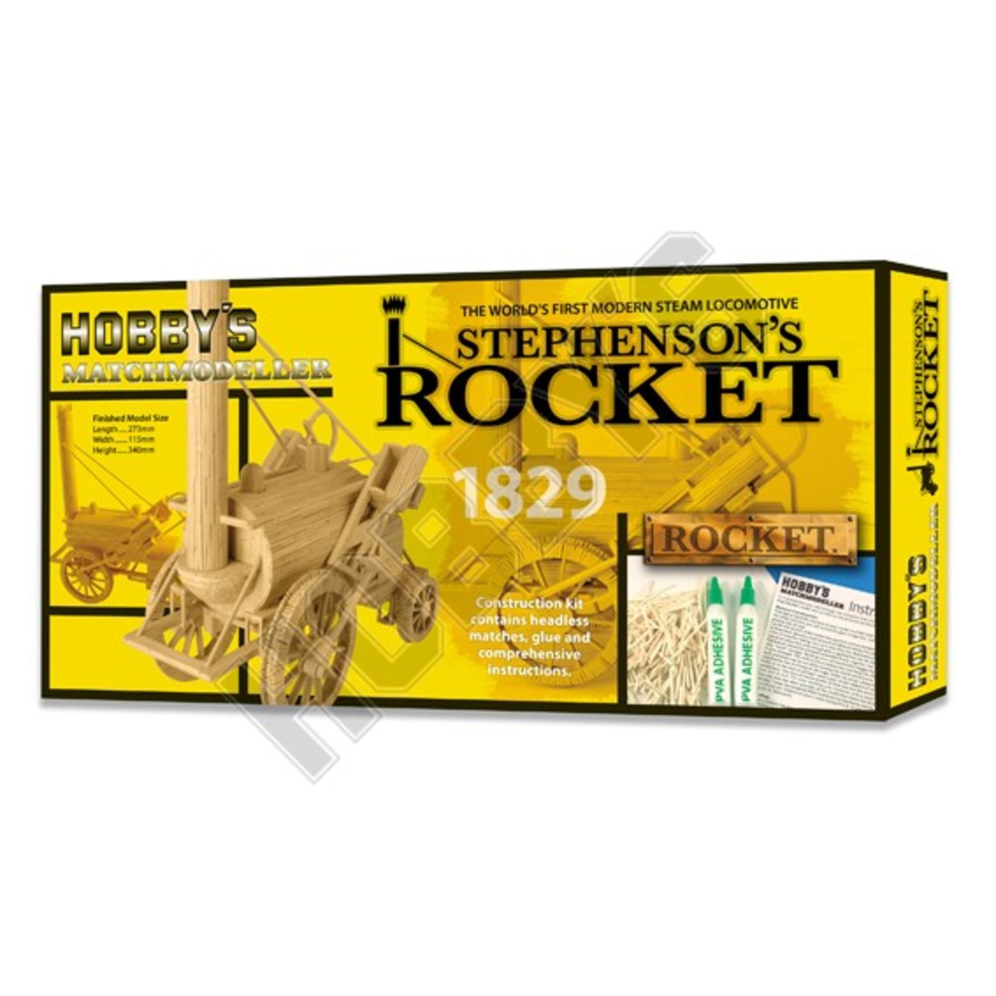 5595598-1 [file:5595598-1.jpg] Matchbuilder Stephens Rocket Locomotive Kit