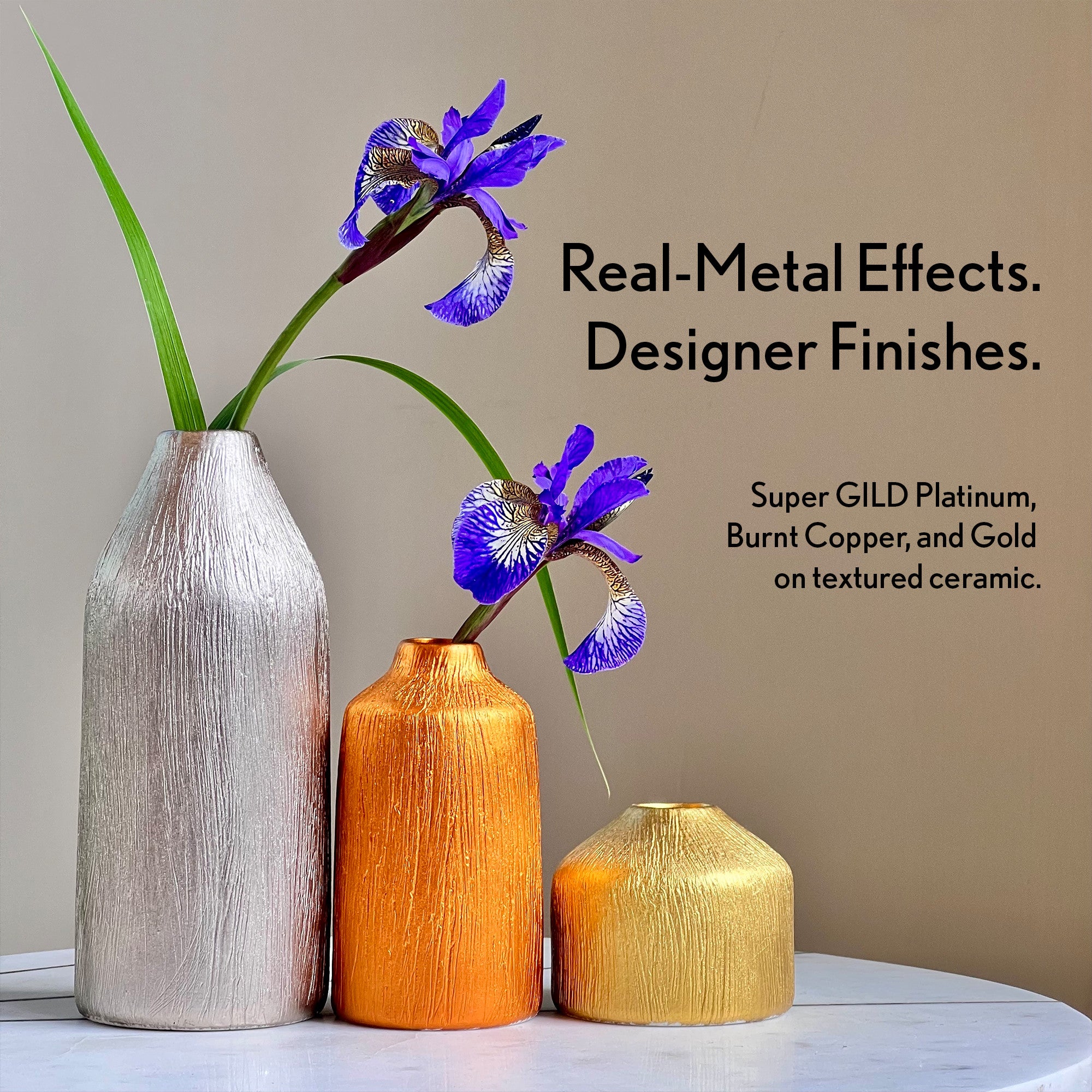 Super GILD Acrylic Gilding Enamel Paint, Platinum (30ml)