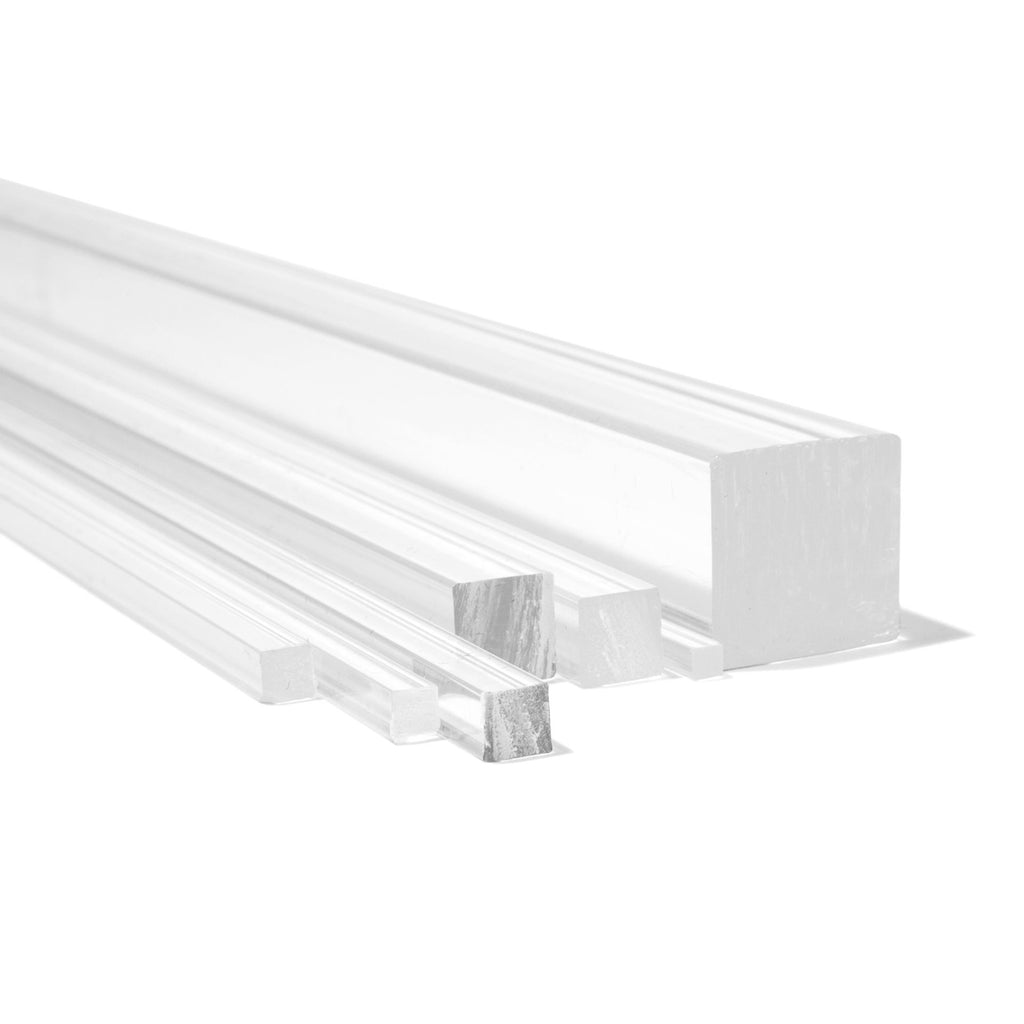 Clear Square Rod - 3.0  3.0  1000mm