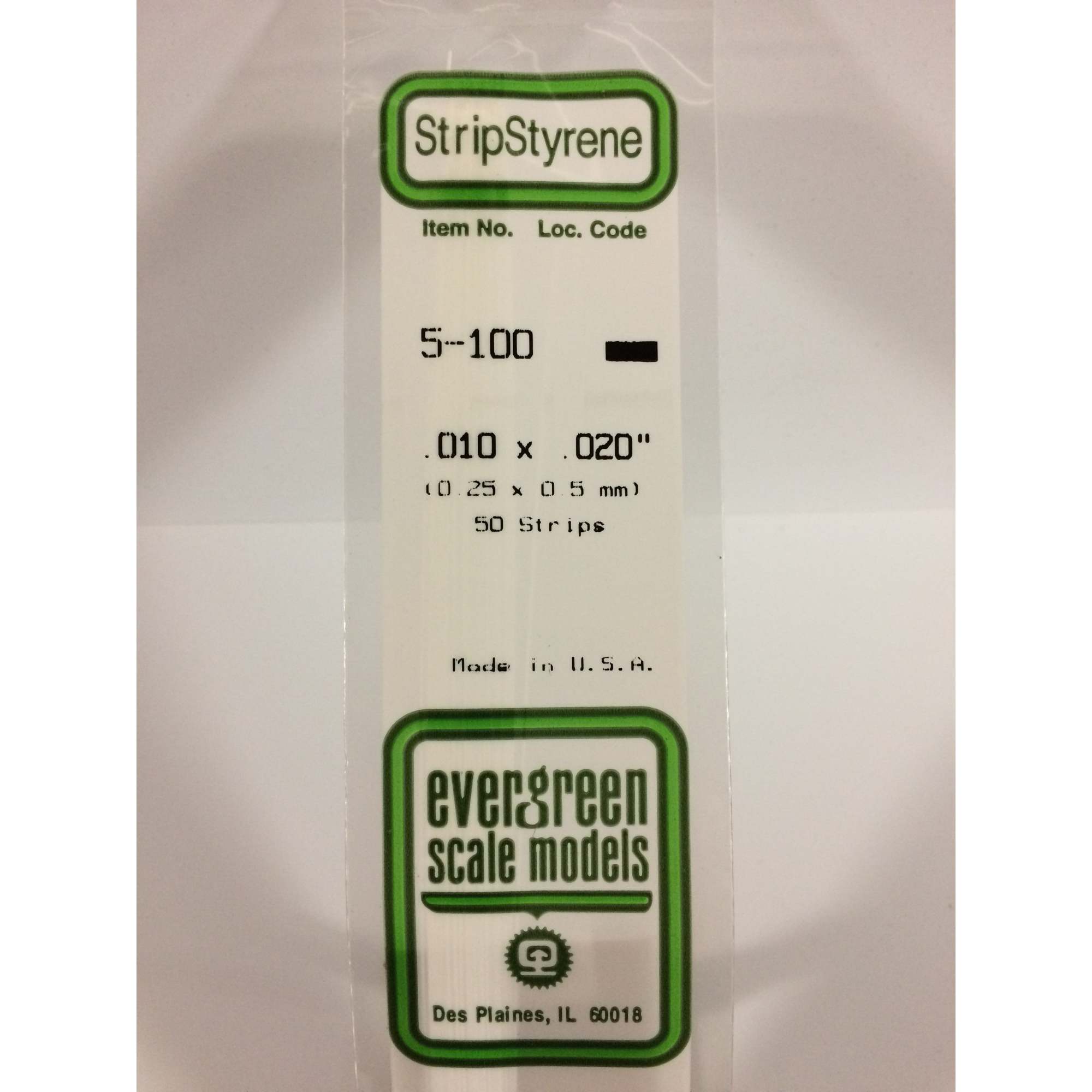 14in (~35cm) Strip .010x.020in (~0.25x0.5mm) (50 per pack)