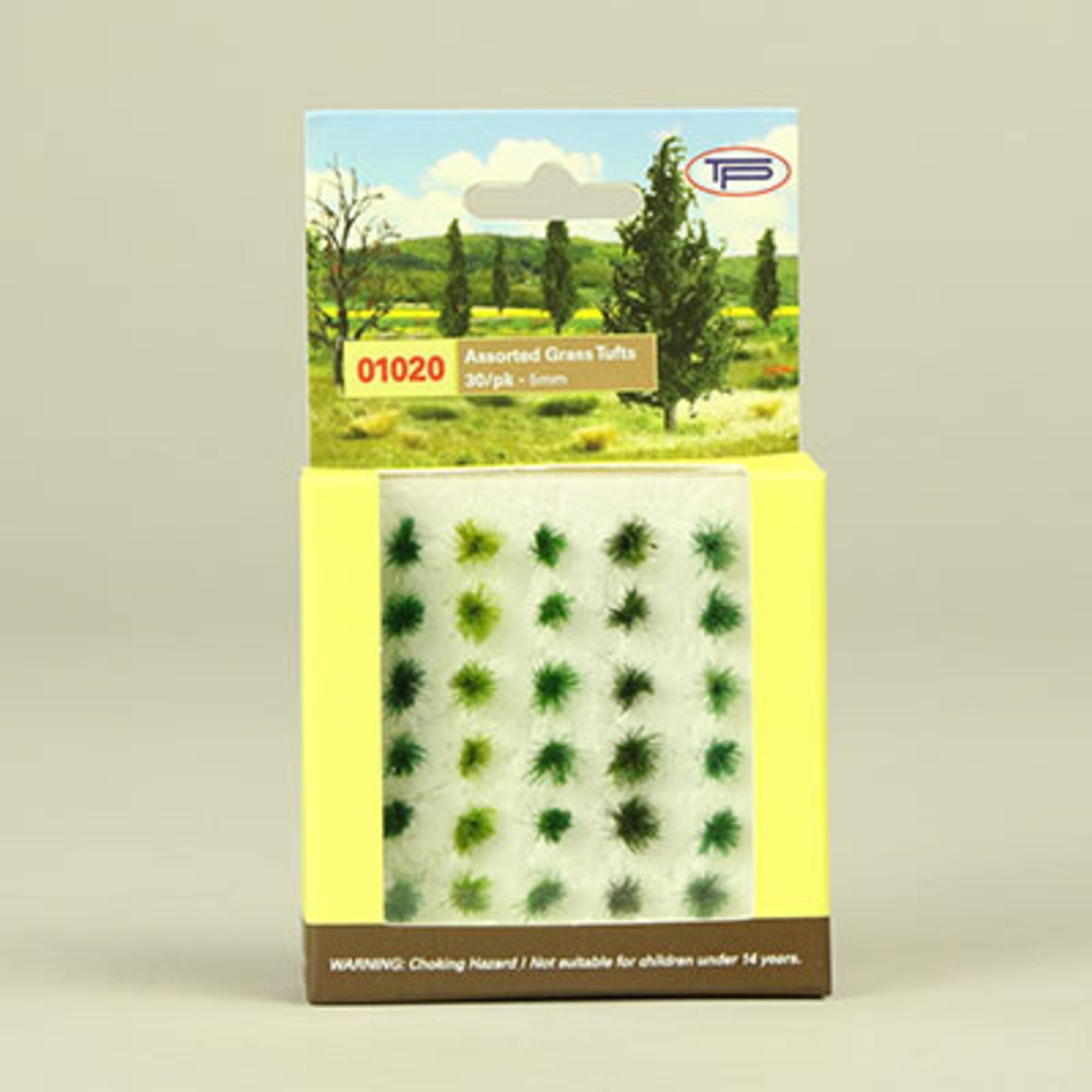 Tufts '5mm' (30 pcs) assorted greens