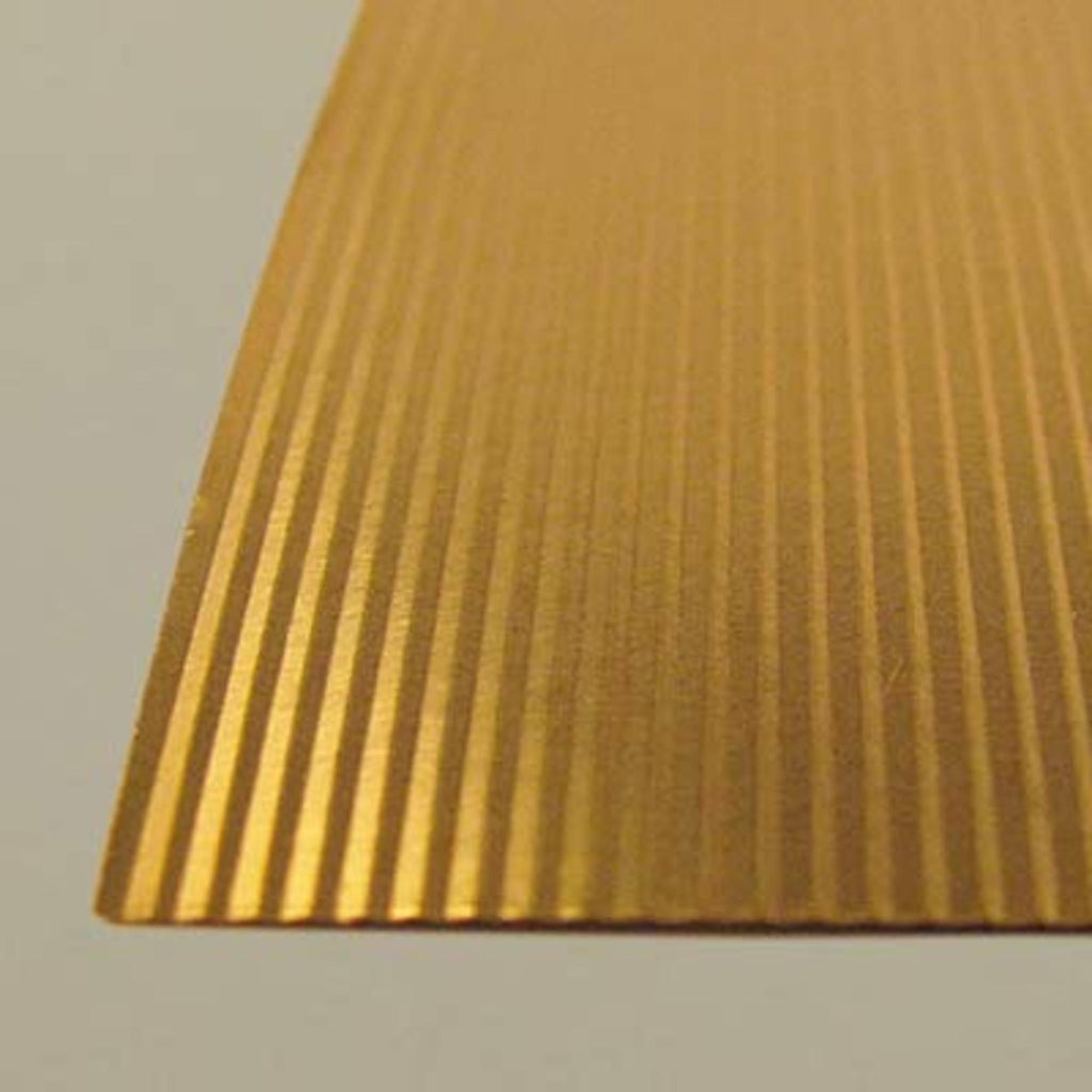 Corrugated Brass Sheet 1.0mm Spacing