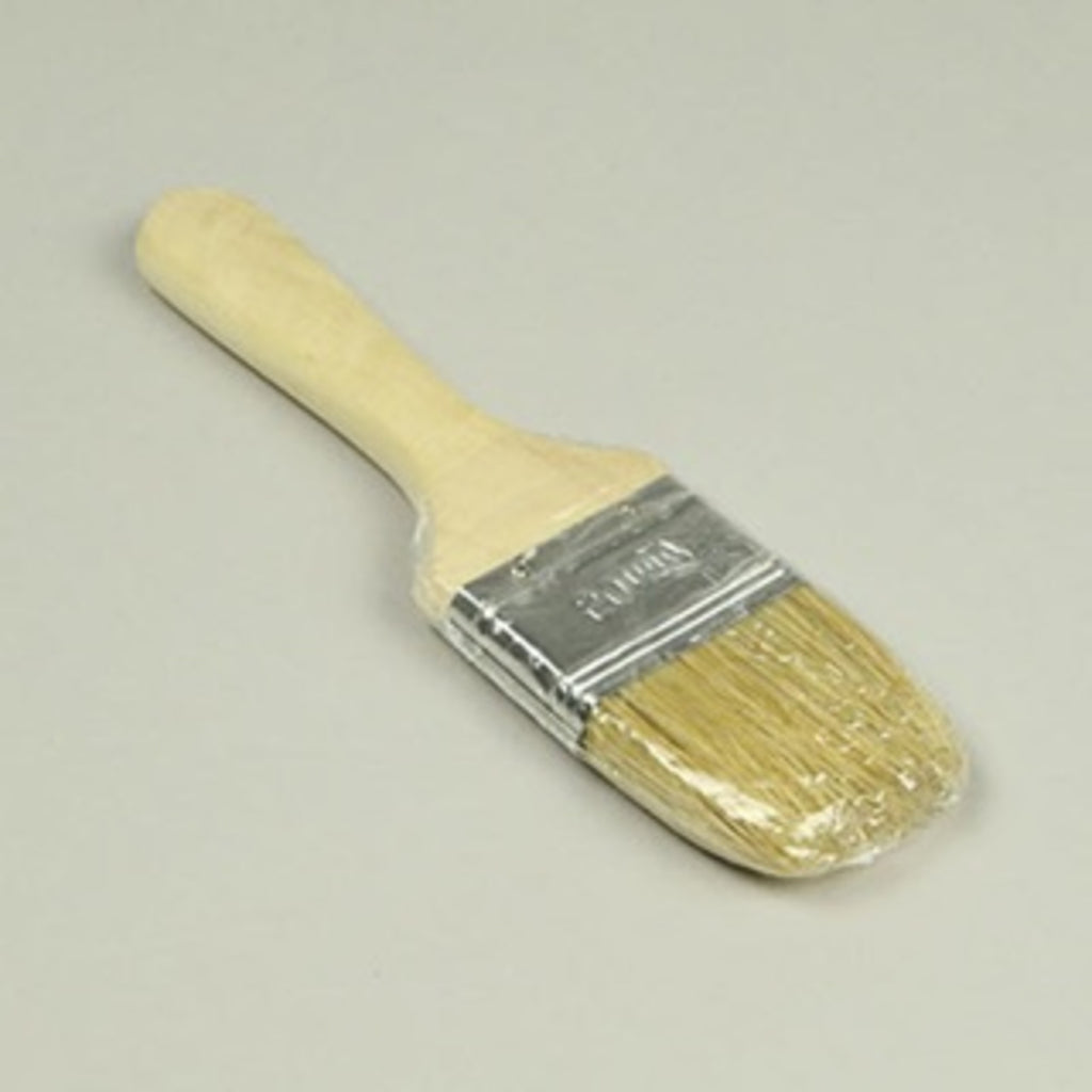 Brush, Natural Bristles, Wood Handle - 25mm