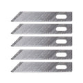Angled Chisel Blade #5, Shank 0.25" (0.58 cm) (5 pcs) (Carded)