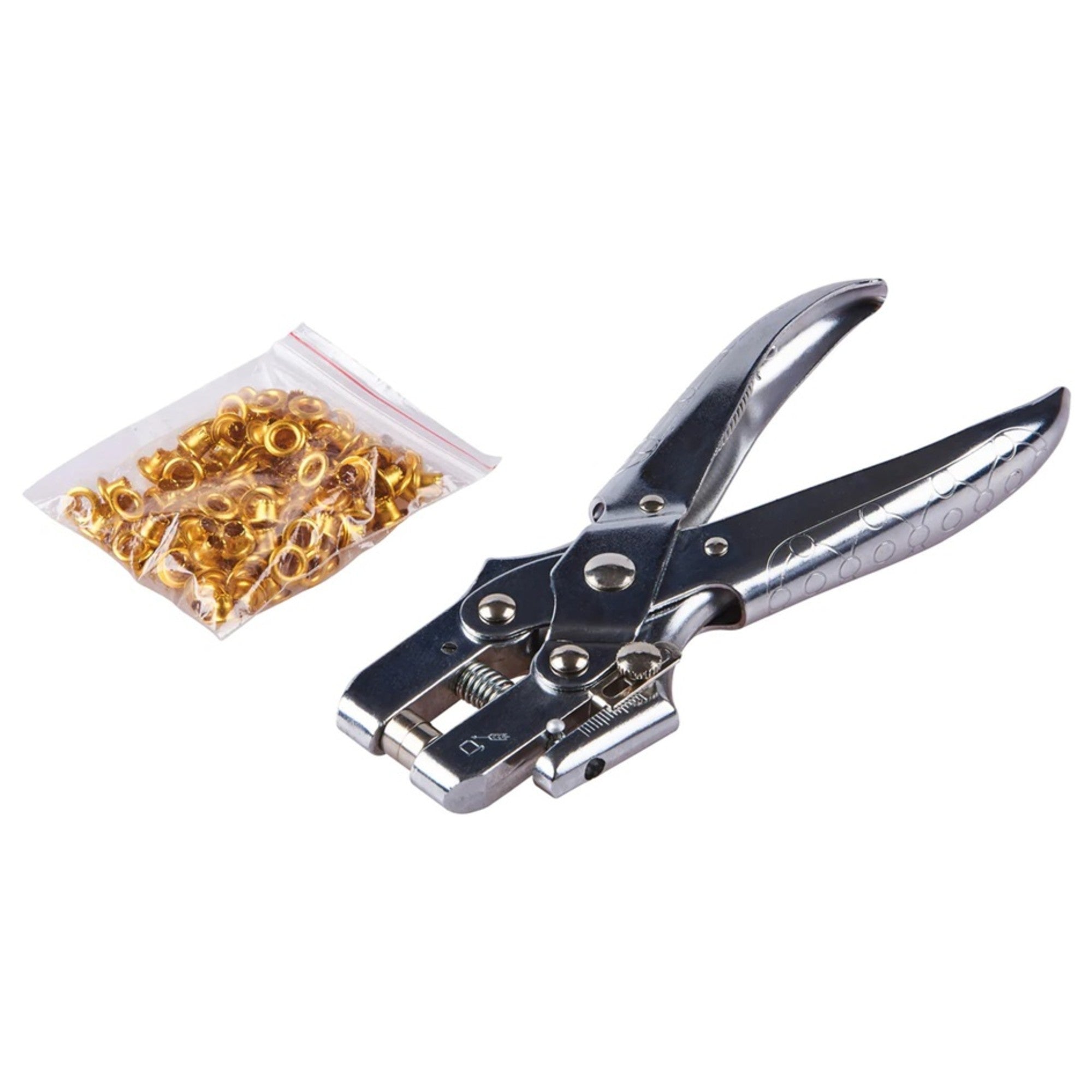 Eyelet plier, heavy duty