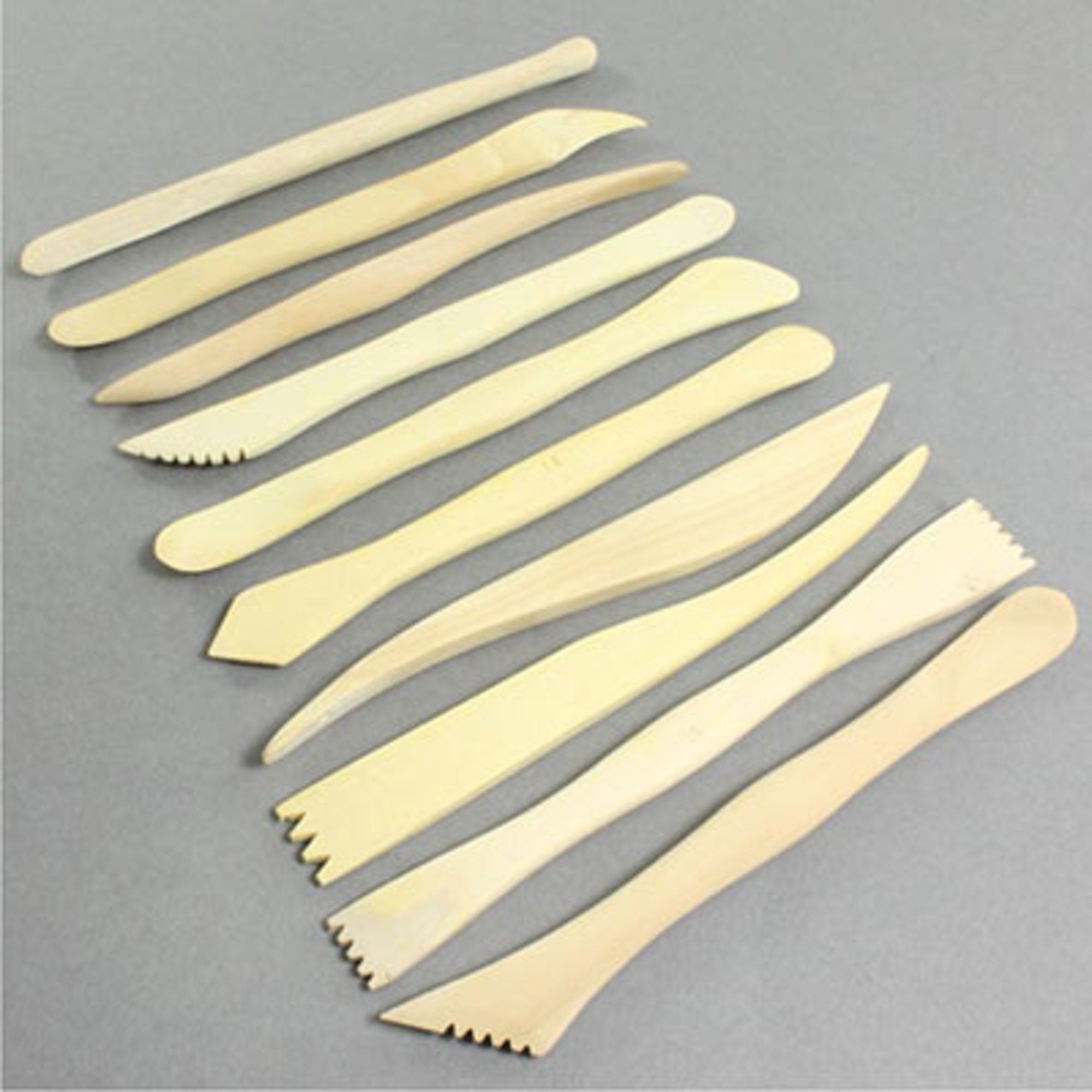 Modelling tools wooden (3 pcs)