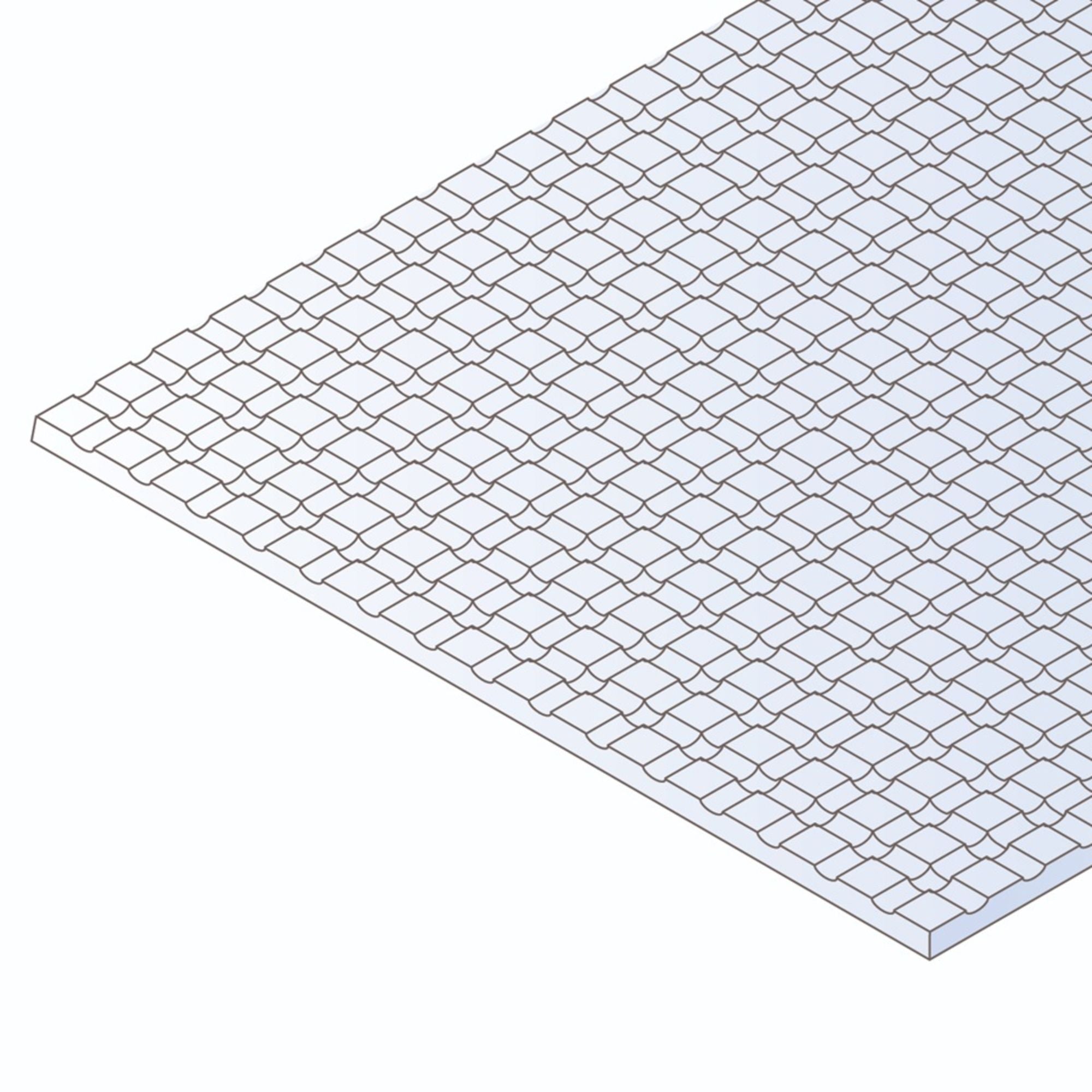 EVG14505 [file:EVG14505-1.jpg] Square Tile Sheet, 300 x 600 x 1.0mm, 0.25 x 0.25mm Spacing (12 x 24 x .040in, .009 x .009in Spacing) (1 per pack)
