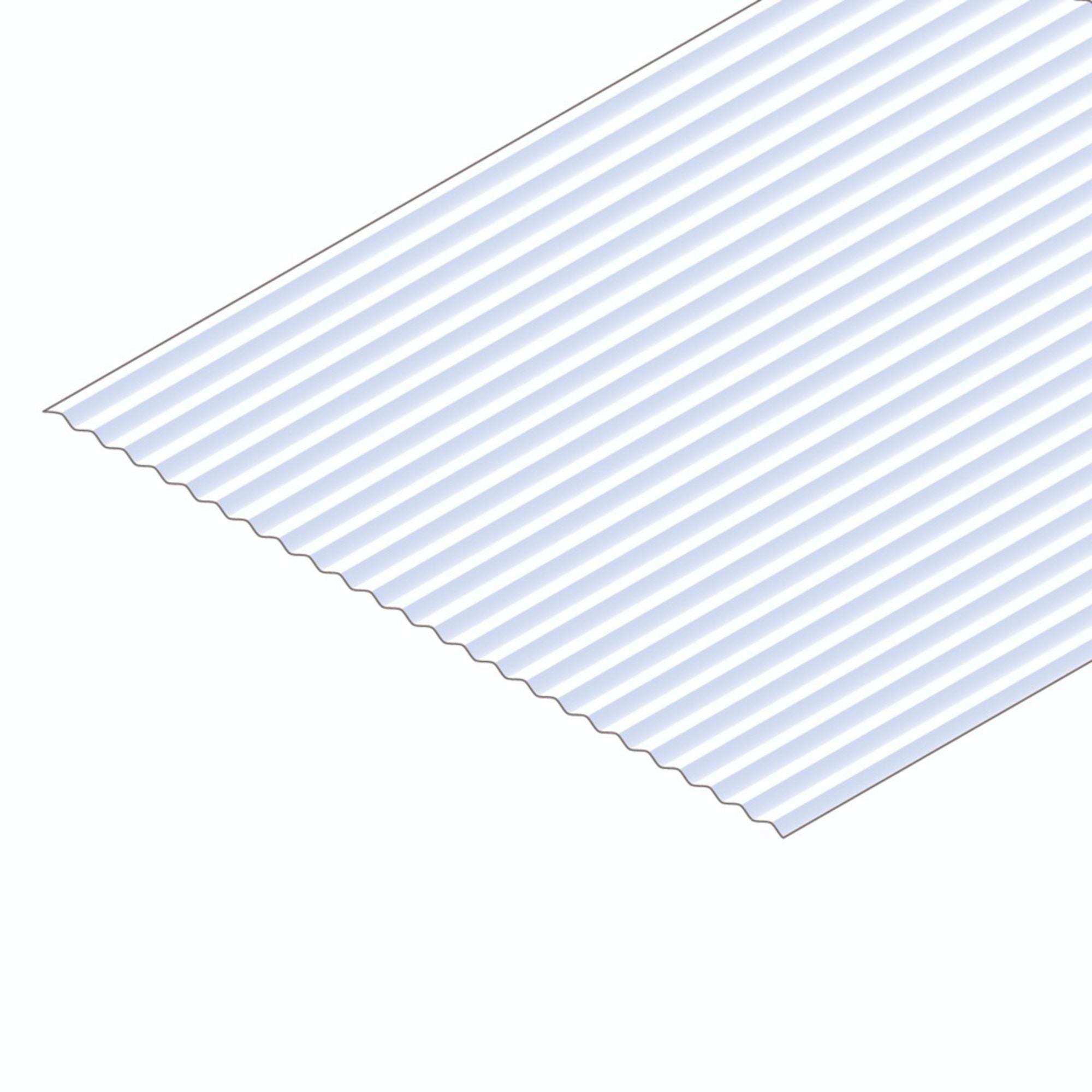 EVG14525 [file:EVG14525-1.jpg] Corrugated Metal Siding Sheet, 1.0 x 300 x 600mm, 0.75mm Groove Spacing (.40 x 12 x 24in, .30in Groove Spacing) (1 per pack)