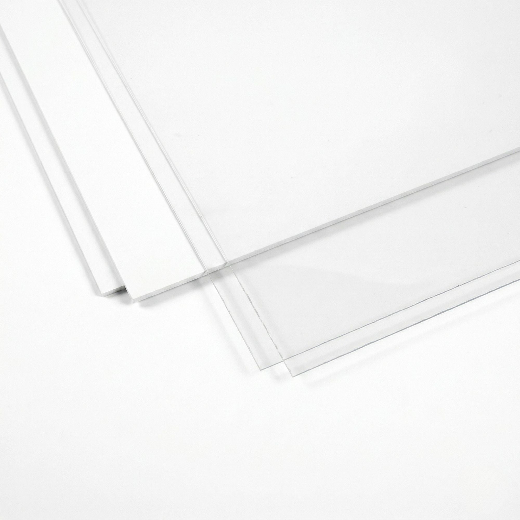 EVG19007 [file:EVG19007-1.jpg] Clear Sheet, 0.4 x 300 x 600mm (.015 x 12 x 24in) (5 per pack)