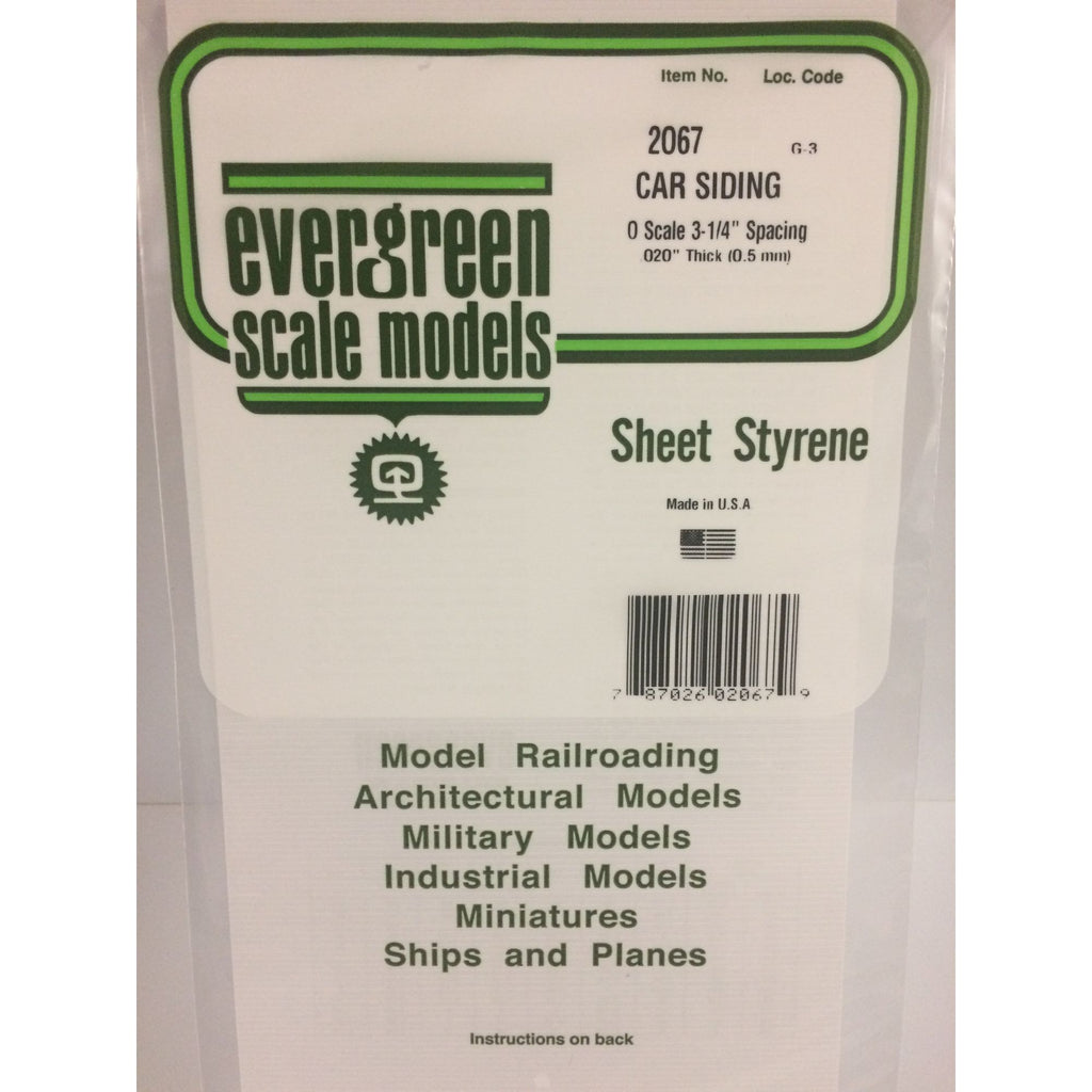 EVG2067-2 [file:EVG2067-2.jpg] Freight Car Siding Sheet O-Scale